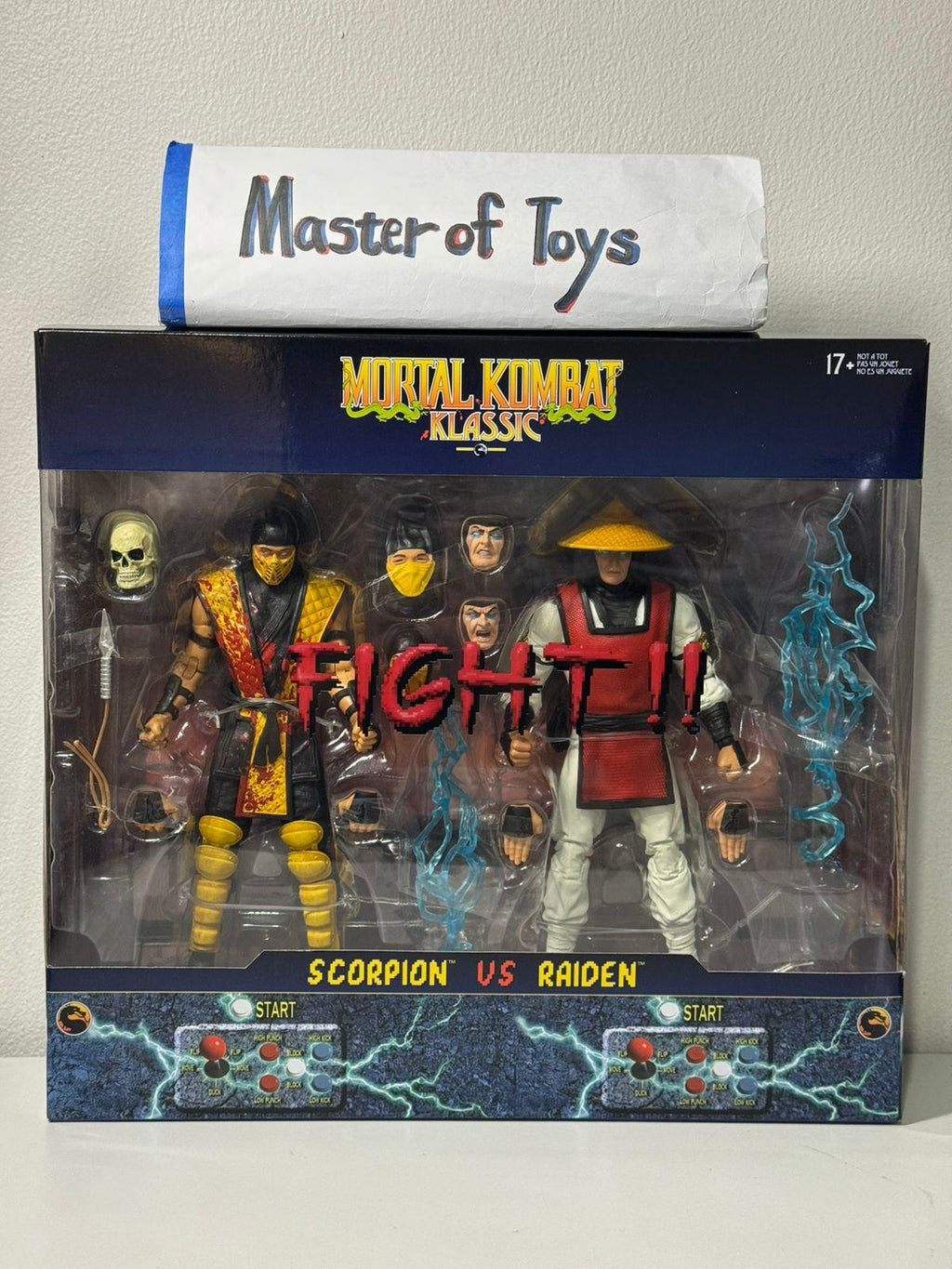 McFarlane Mortal Kombat Klassic Fight Scorpion vs Raiden Battle 2 Game Verse - Ready Stock