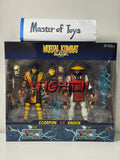 McFarlane Mortal Kombat Klassic Fight Scorpion vs Raiden Battle 2 Game Verse - Ready Stock