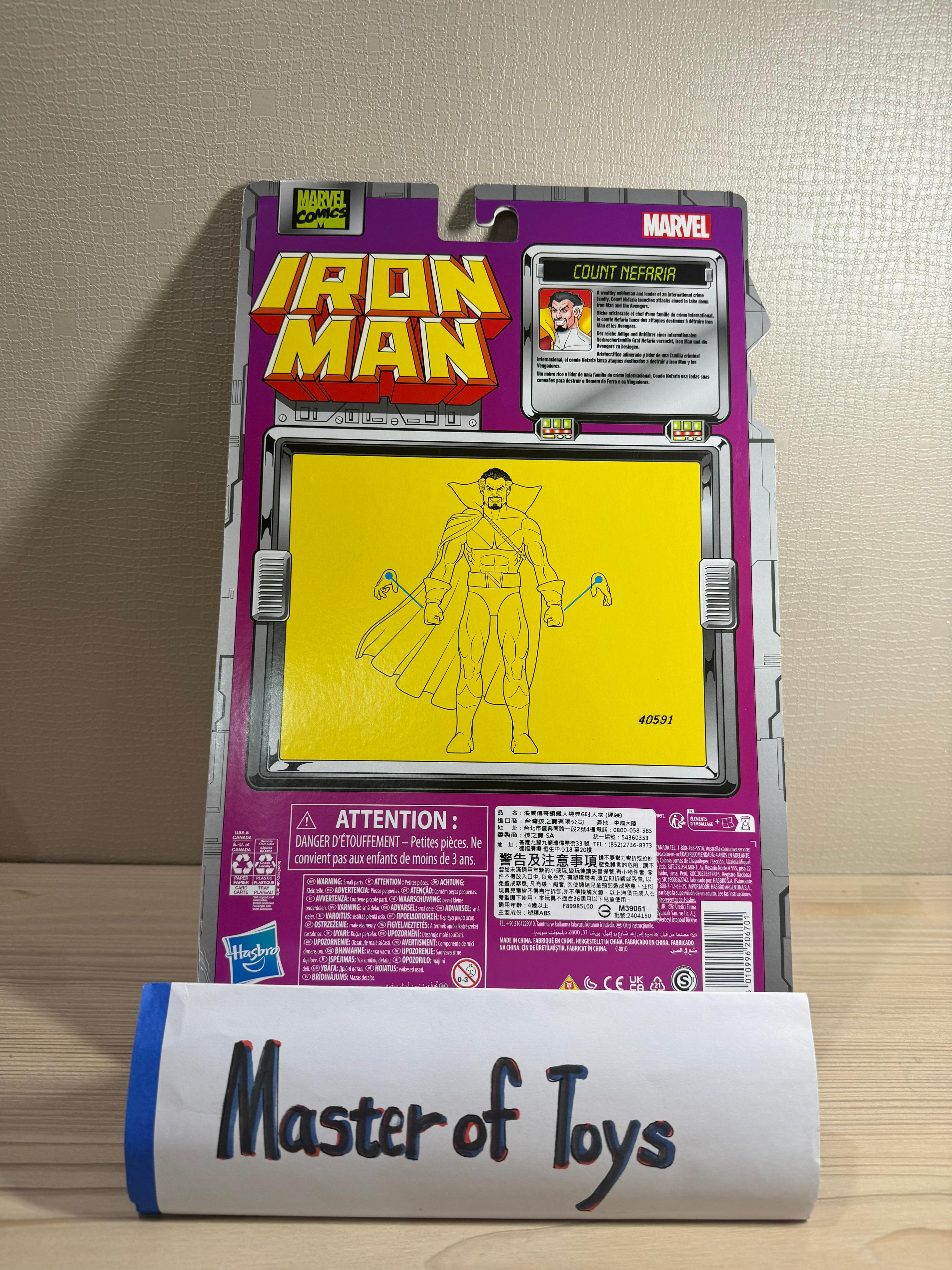 Hasbro Marvel Comics Iron Man Count Nefaria - Ready Stock