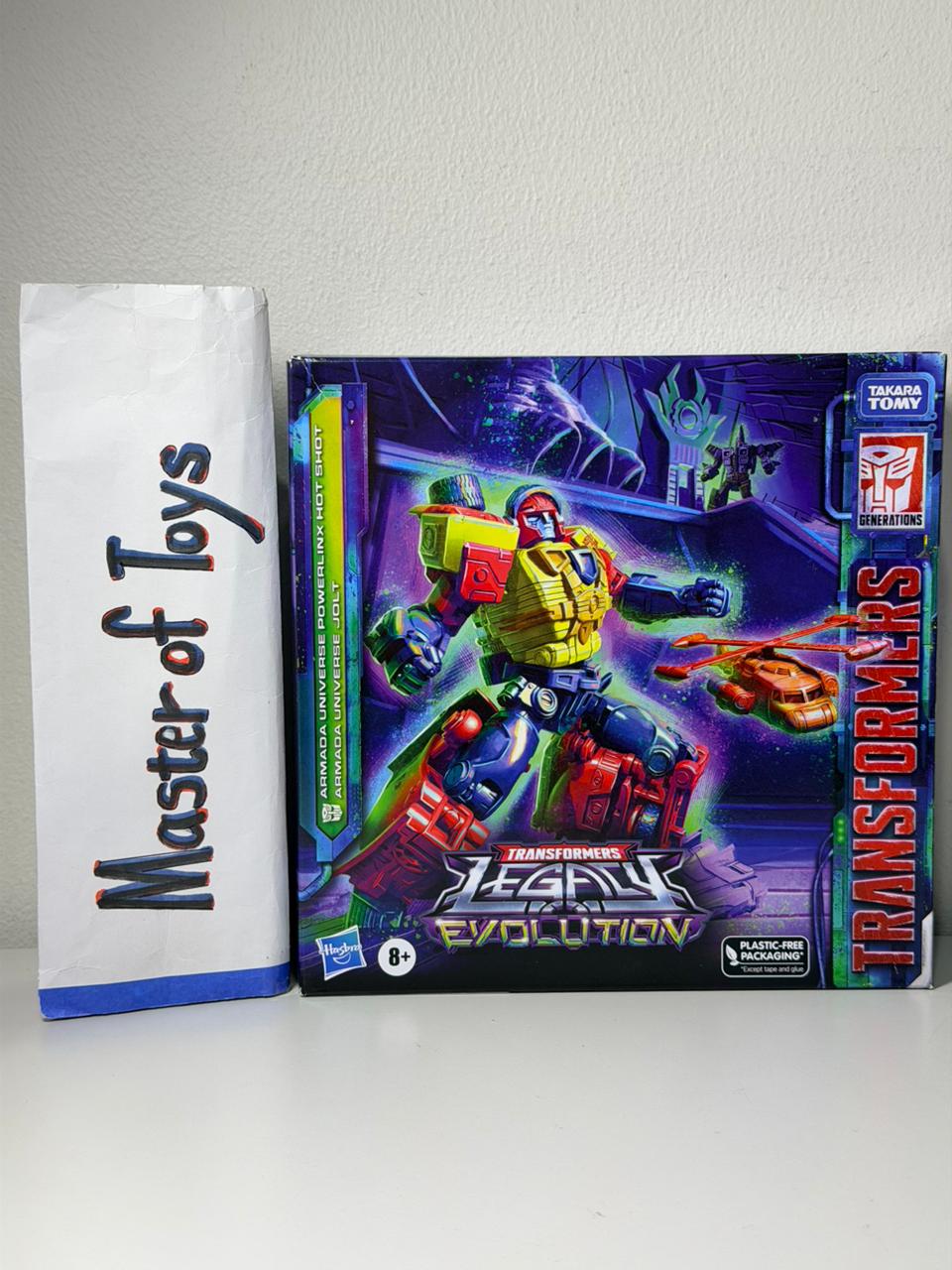 Hasbro Transformers Legacy Evolution Armada Universe Powerlinx Hot Shot Armada Universe Jolt - Ready Stock