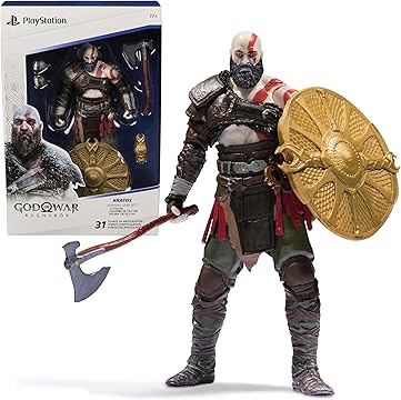 Spin Master Toys playstation God of War: Ragnarok Kratos 18cm Action Figure Model Doll Collector Garage Kit - Ready Stock