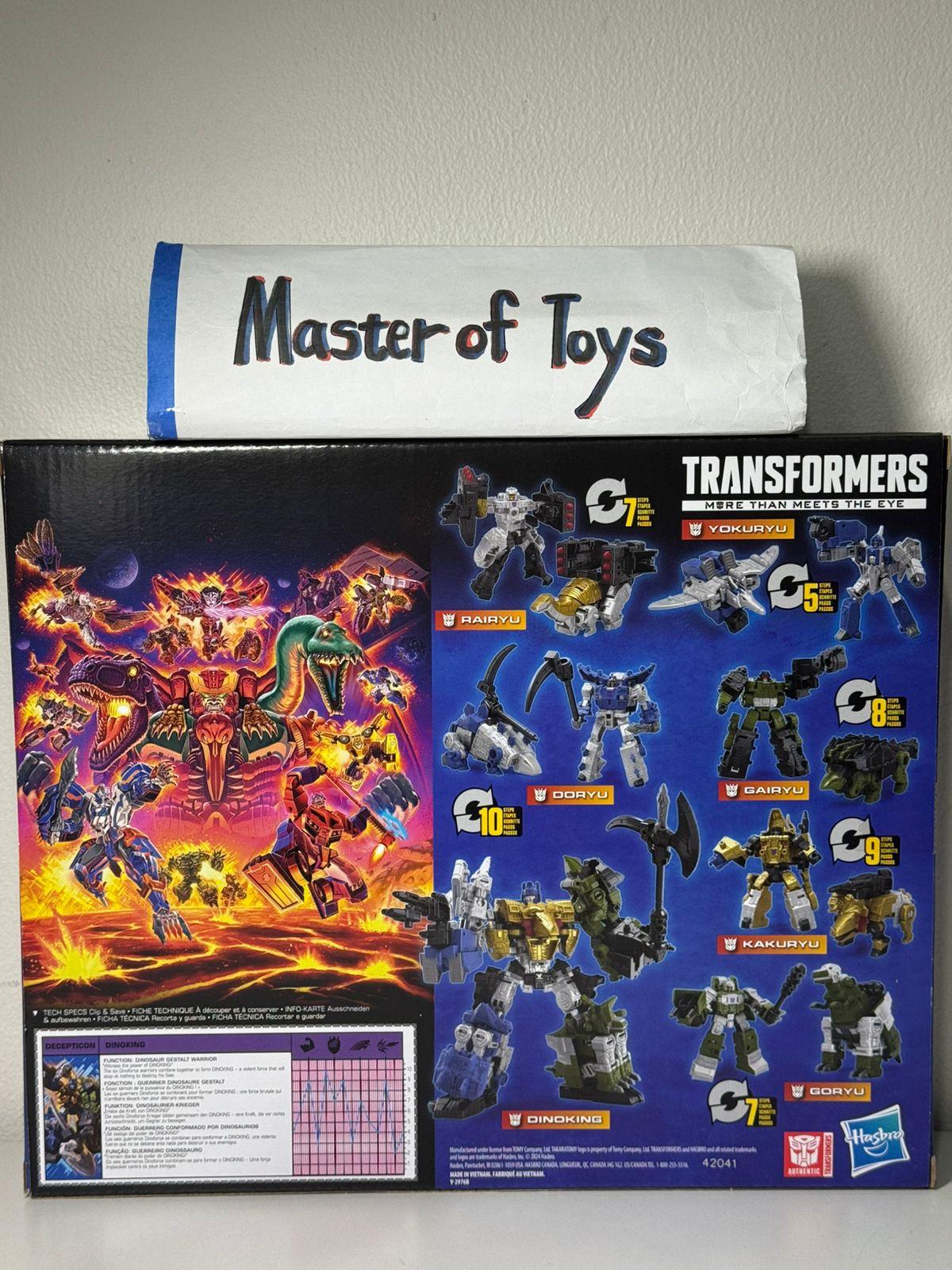 Hasbro Transformers Legacy United Dinoking | Goryu | Doryu | Gairyu | Yokuryu | Kakuryu | Rairyu - Ready Stock