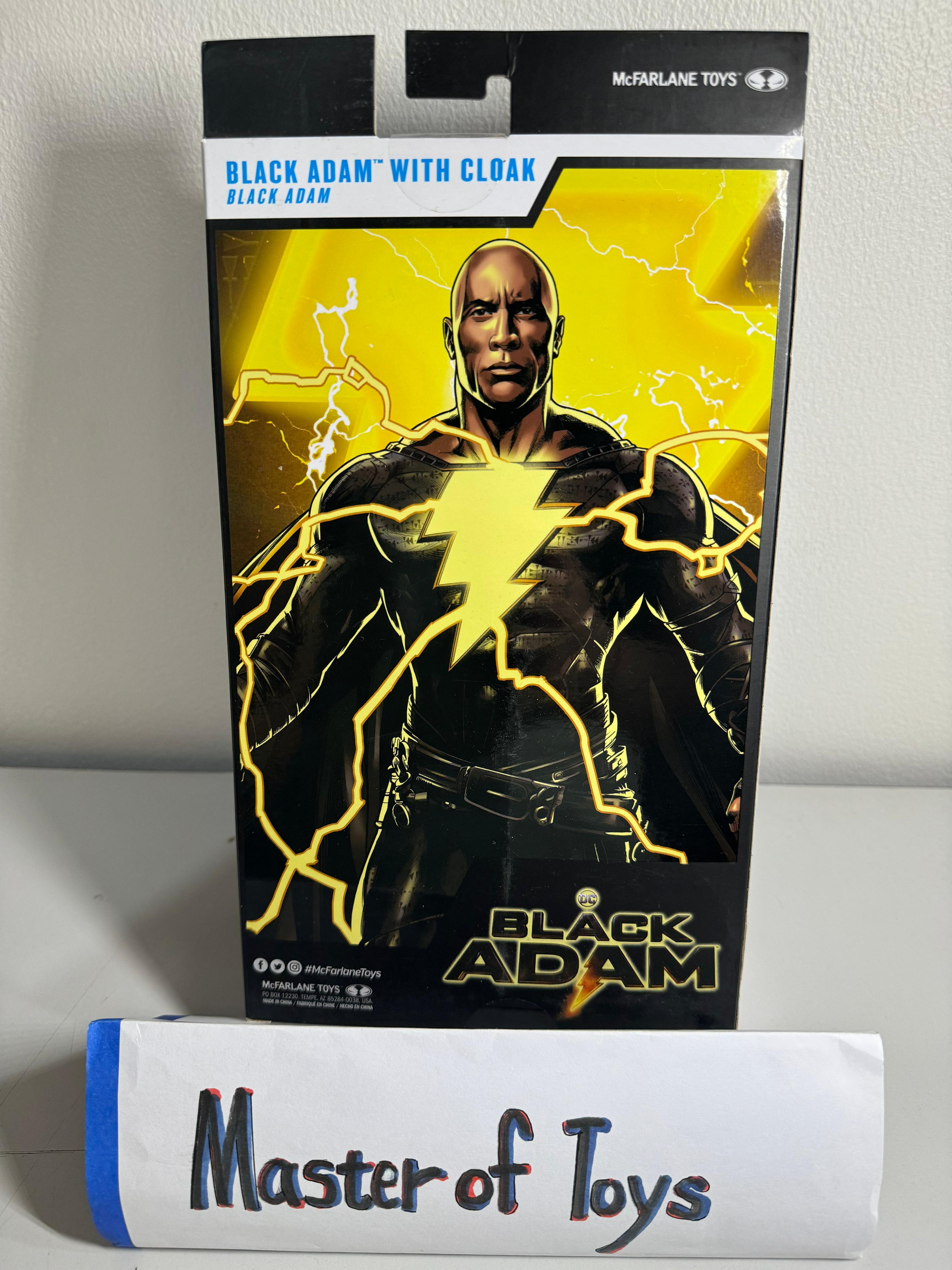 McFarlane DC Multiverse Black Adam With Cloak (Black Adam) Dwayne Johnson - Ready Stock