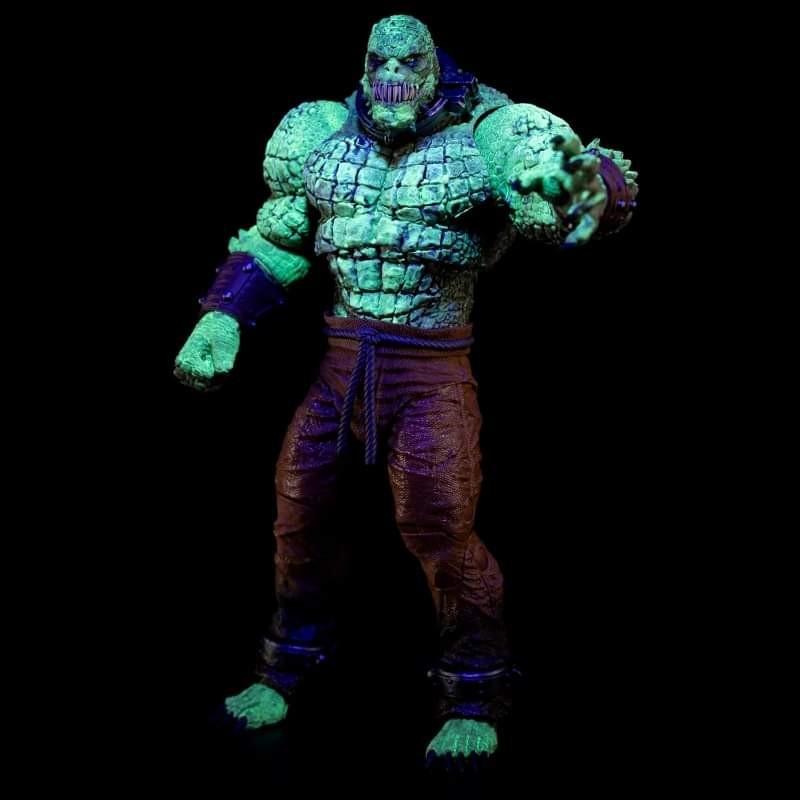 McFarlane DC Multiverse Batman Arkham Asylum Killer Croc | Batman: Arkham Asylum Glow In The Dark Edition Gold Label Collection Limited Edition - Ready Stock