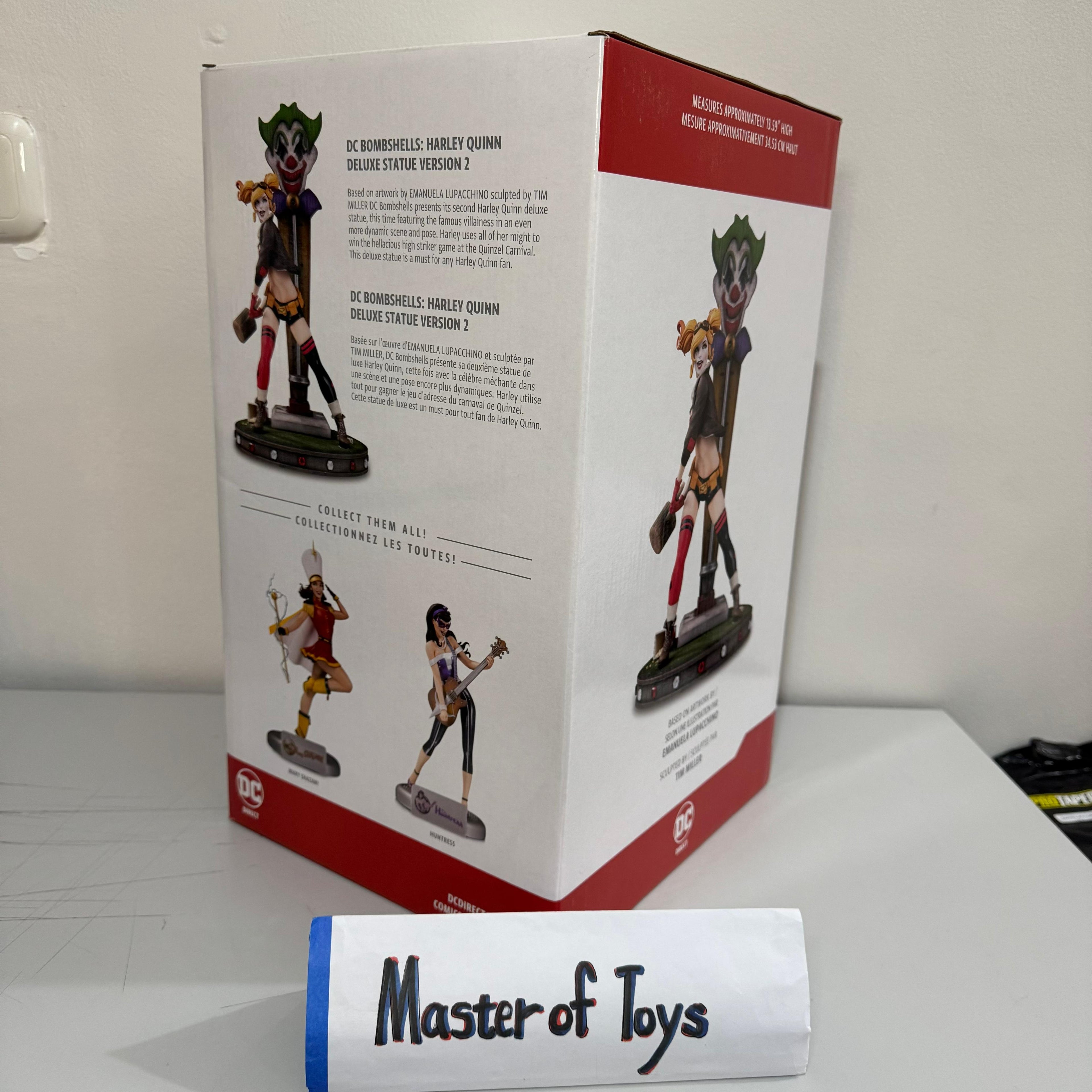 McFarlane DC Direct DC Bombshells Harley Quinn Deluxe Statue Version 2 - Ready Stock