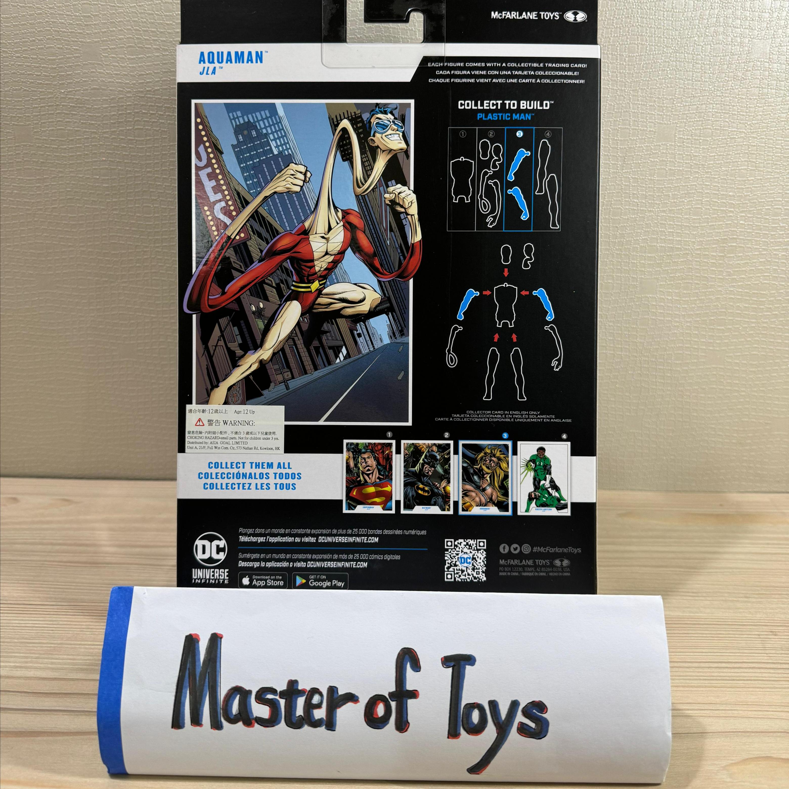 McFarlane DC Multiverse Aquaman JLA Without CTB - Ready Stock