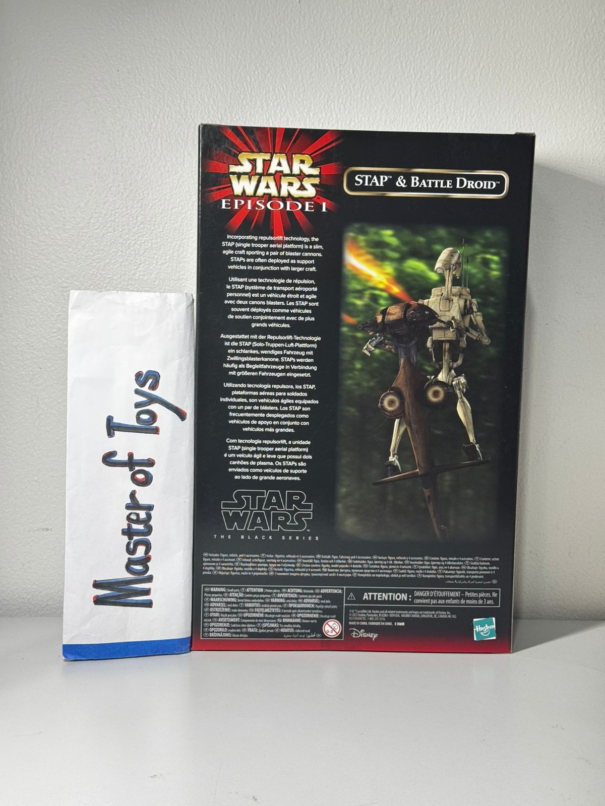 Hasbro Star Wars Episode 1 Stap & Battle Droid - Ready Stock