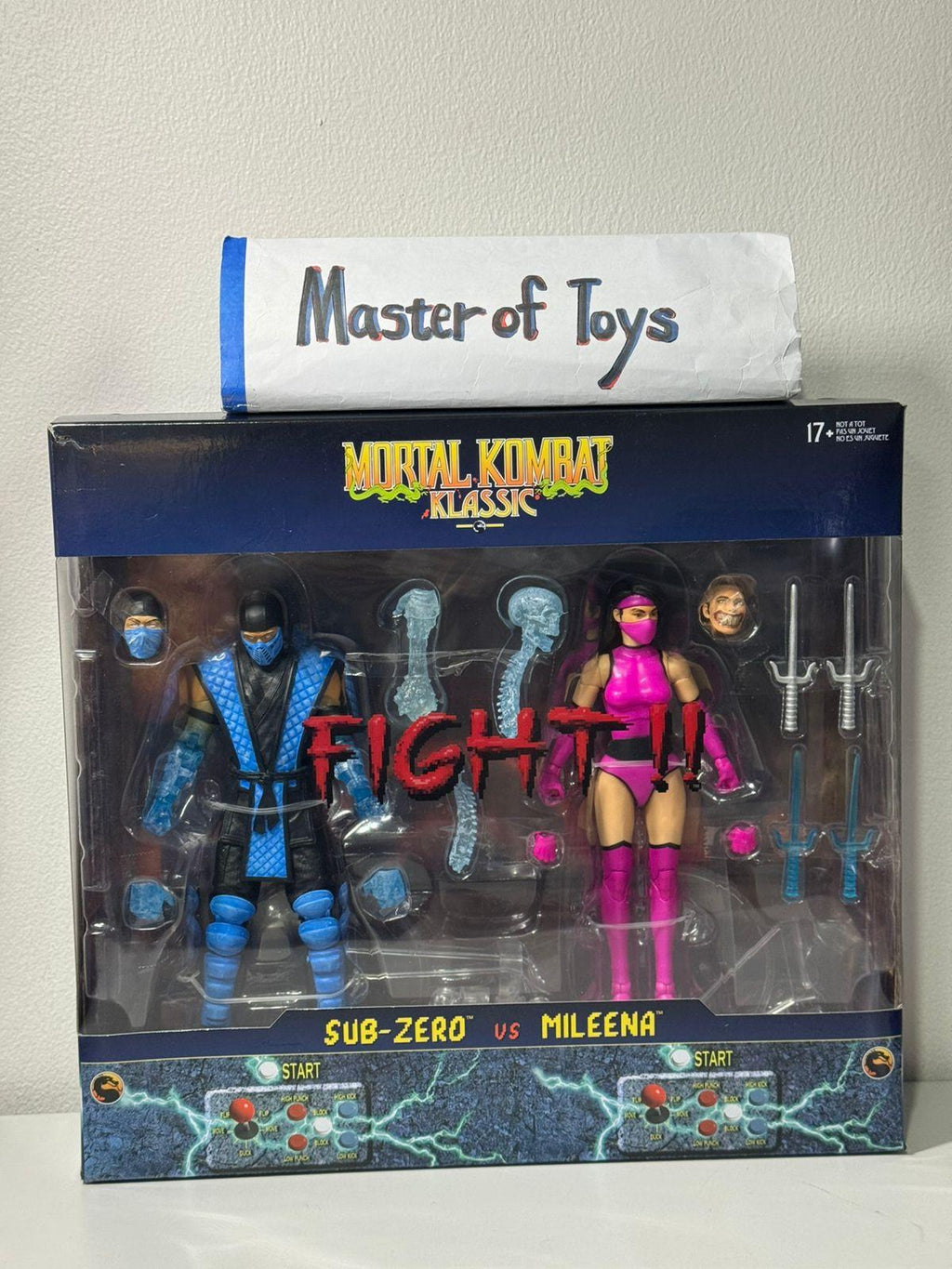 McFarlane Mortal Kombat Klassic Fight Sub Zero vs Mileena Battle 1 Game Verse - Ready Stock