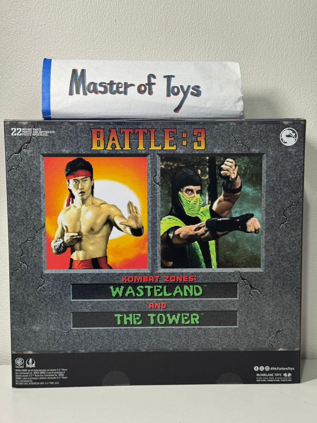 McFarlane Mortal Kombat Klassic Fight Liu Kang vs Reptile Battle 3 Game Verse - Ready Stock