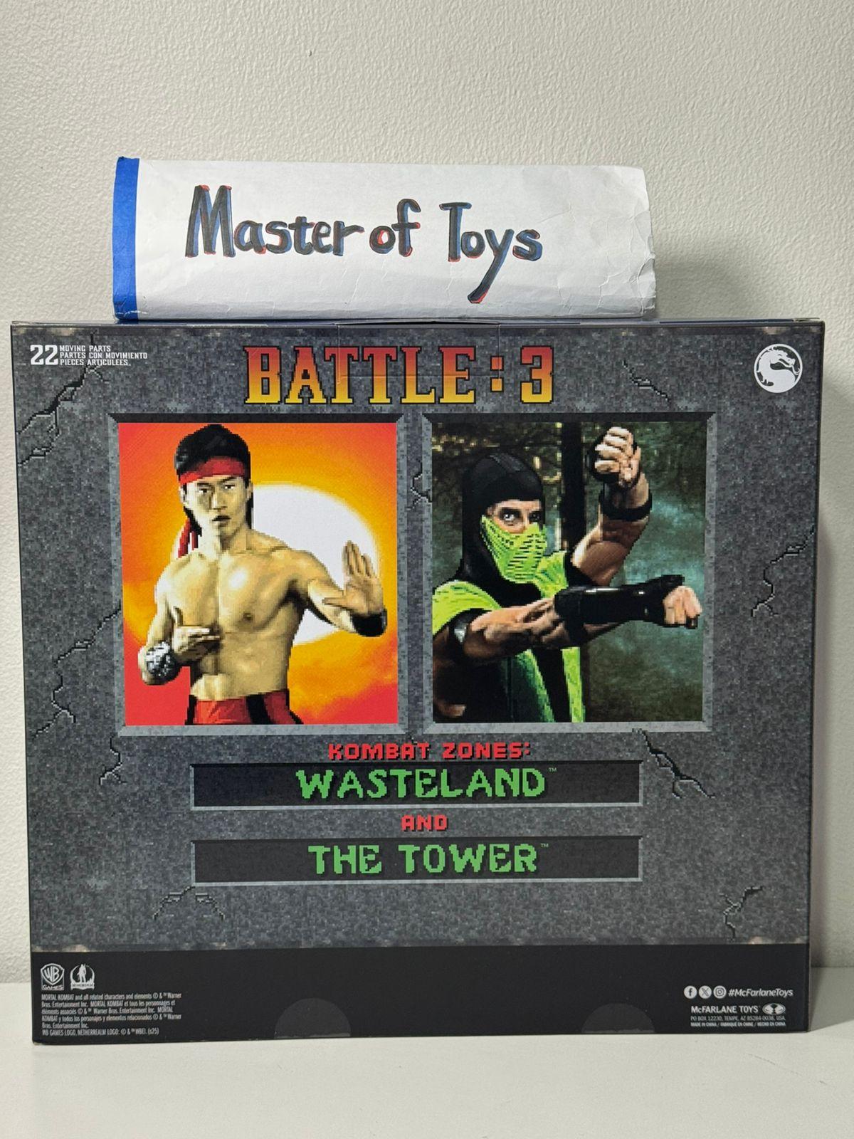 McFarlane Mortal Kombat Klassic Fight Liu Kang vs Reptile Battle 3 Game Verse - Ready Stock