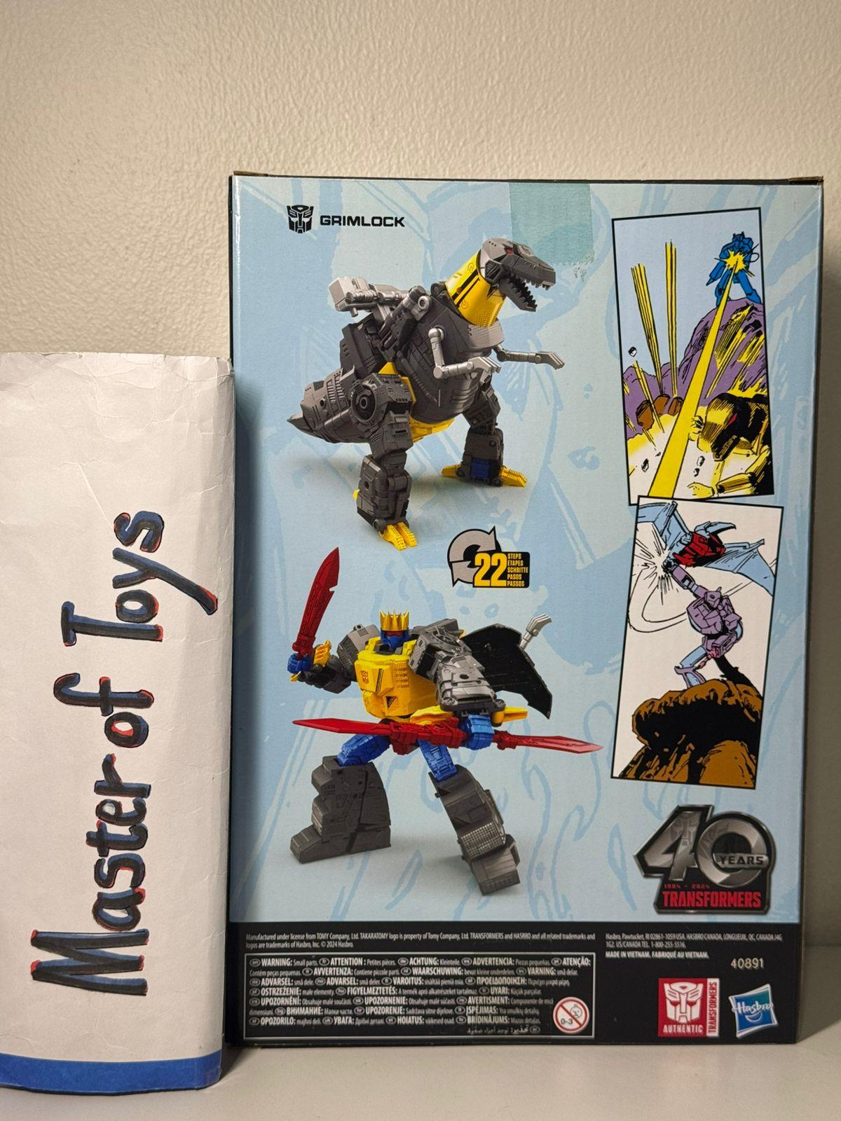 Hasbro Takara Tomy Transformers 40 Years And Now The Dinobots! Grimlock - Ready Stock