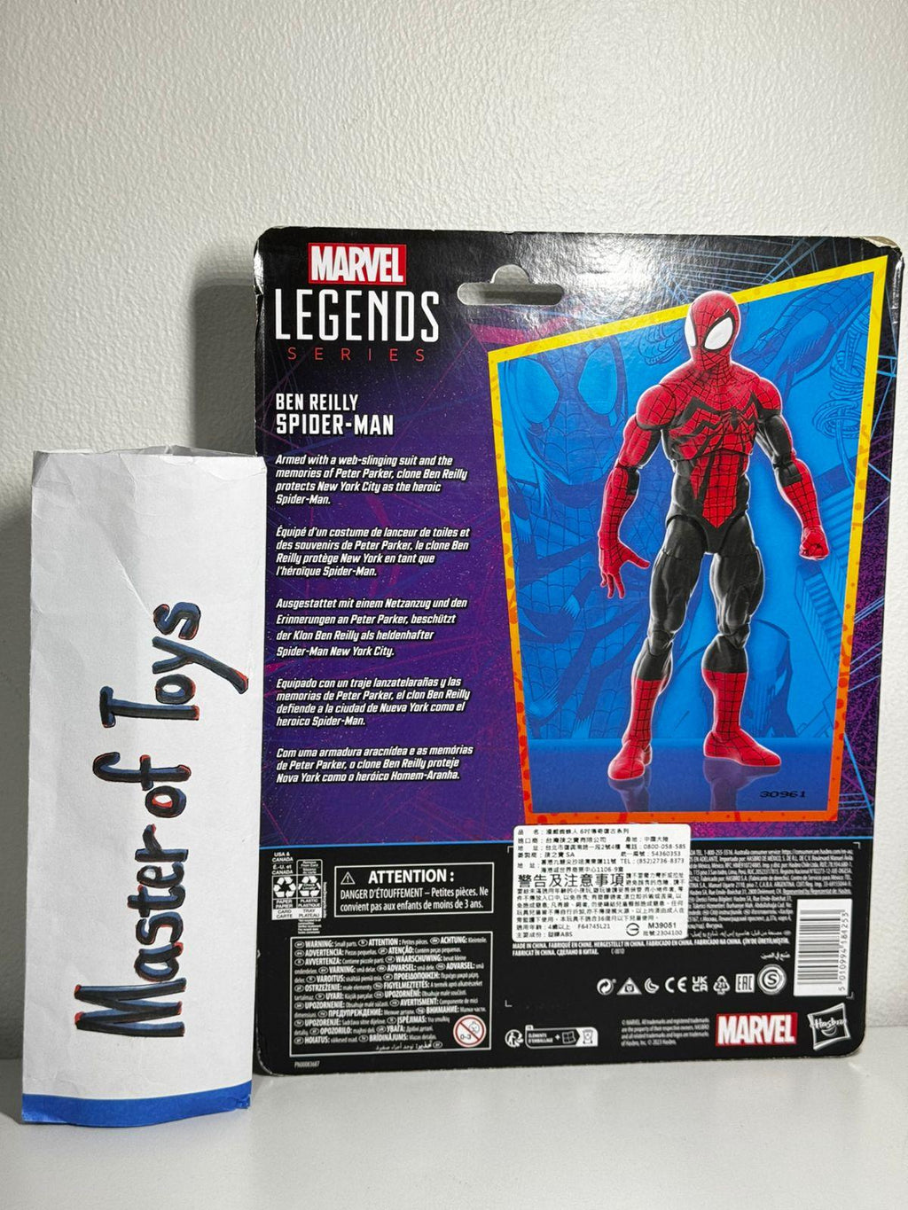 Hasbro Marvel Legends Spiderman Ben Reilly Black Suit BIB - Ready Stock