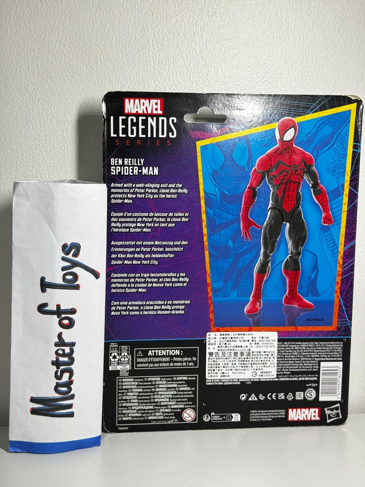 Hasbro Marvel Legends Spiderman Ben Reilly Black Suit BIB - Ready Stock
