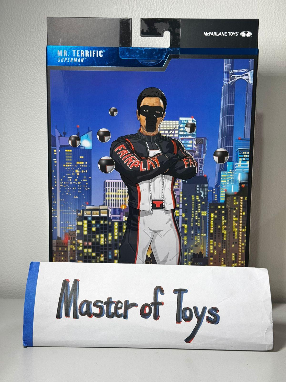 McFarlane Deluxe Theatrical Edition DC Multiverse Mr Terrific (Superman) Red Platinum Edition - Ready Stock