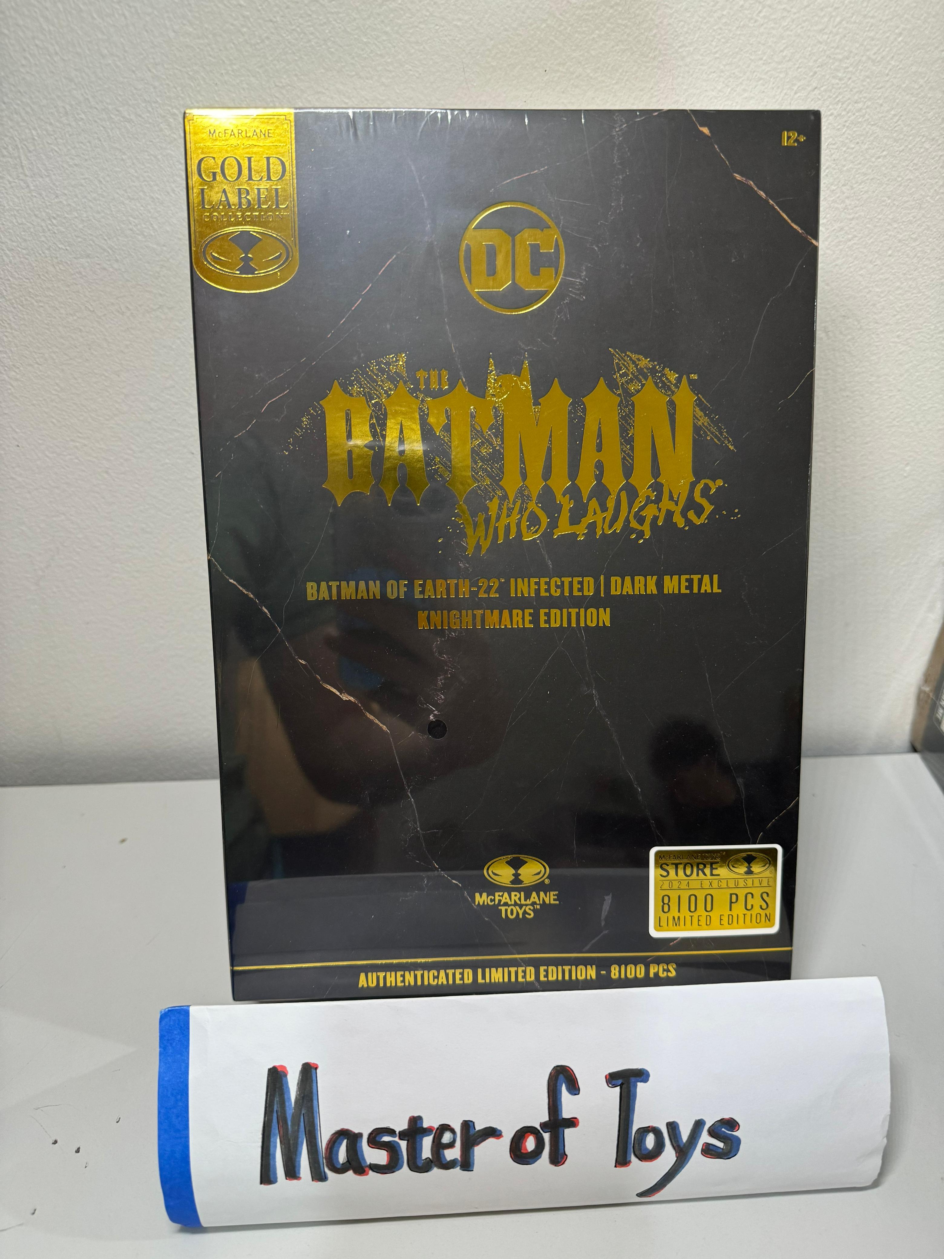 McFarlane DC Multiverse Gold Label Collection The Batman Who Laughs Batman of the Earth-22 Infected (Dark Metal Knightmare Edition) - Ready Stock