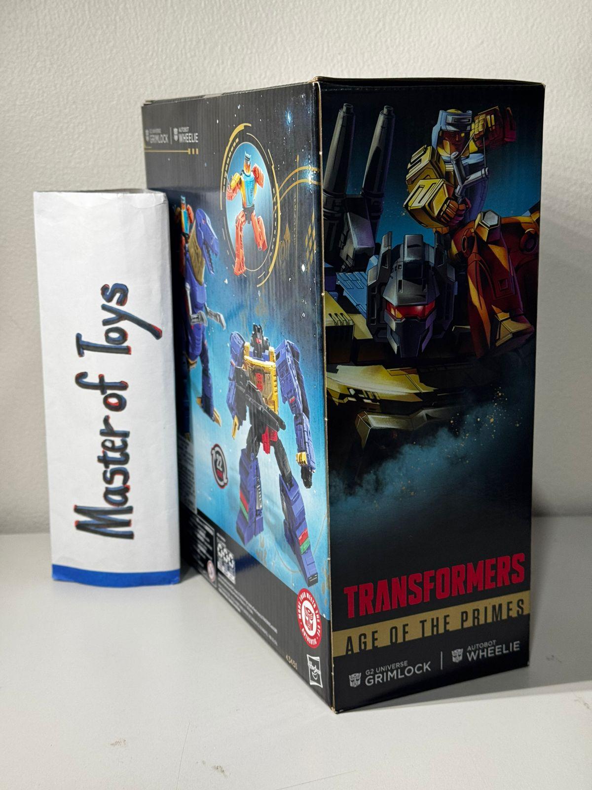 Hasbro Transformers Age of the Primes G2 Universe Grimlock | Autobot Wheelie - Ready Stock