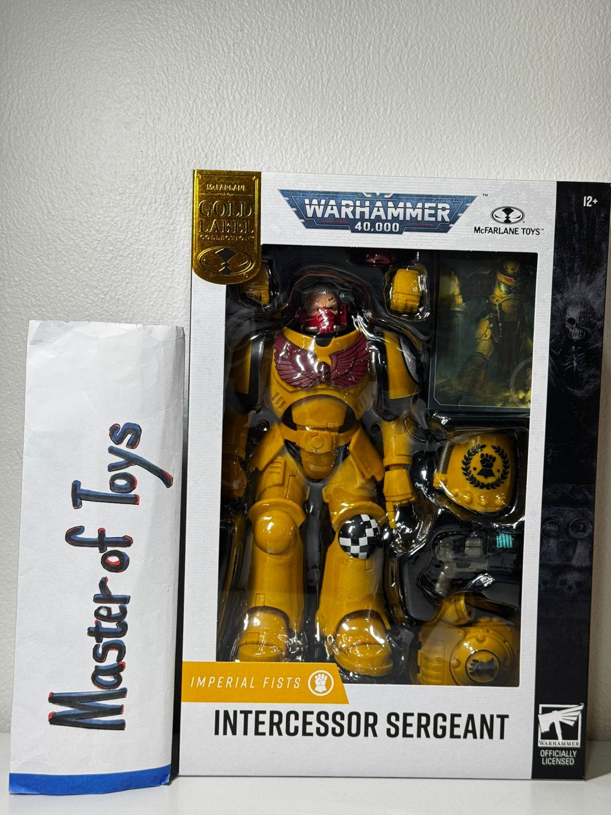 McFarlane Warhammer 40k Imperial Fists Intercessor Sergeant Gold Label - Ready Stock