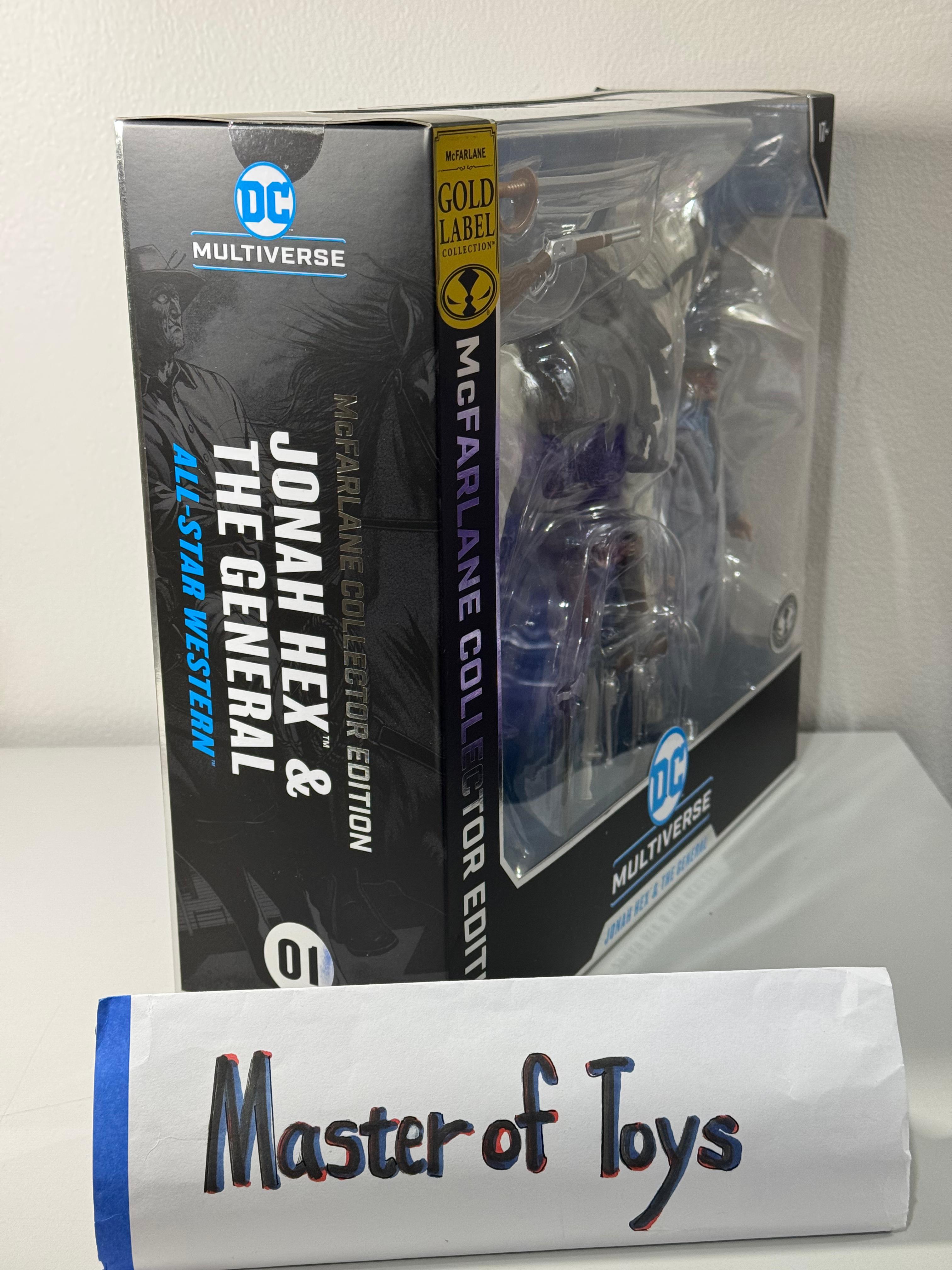 McFarlane Collector Edition DC Multiverse Jonah Hex & The General (All-Star Western) #01 Gold Label Platinum Edition - Ready Stock