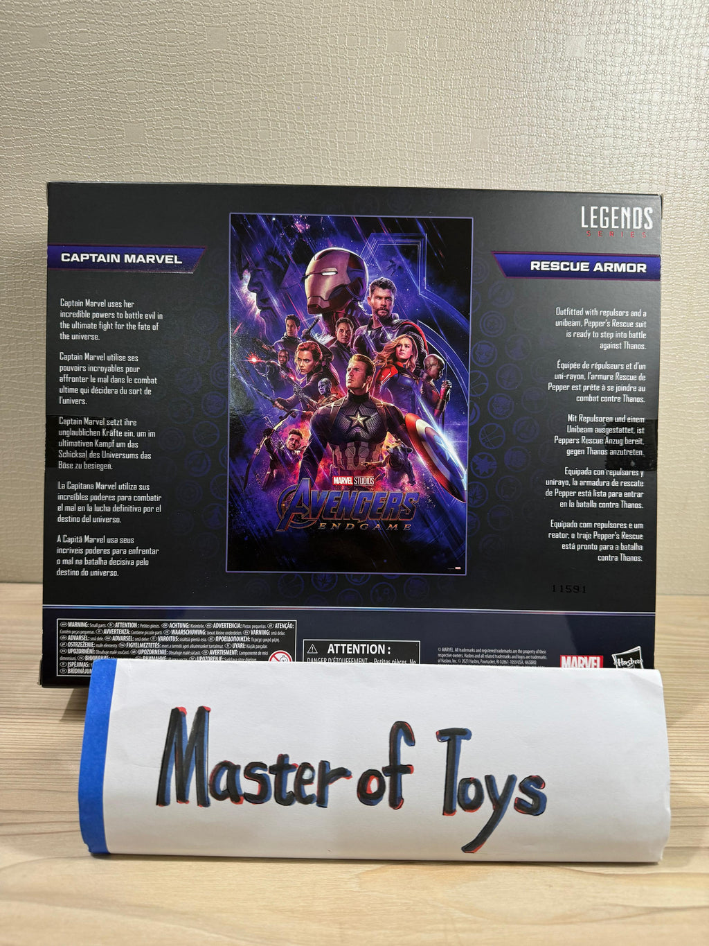 Hasbro Marvel Legends Series Marvel Studios Avenger End Game Captain Marvel & Rescue Armor - Ready Stock