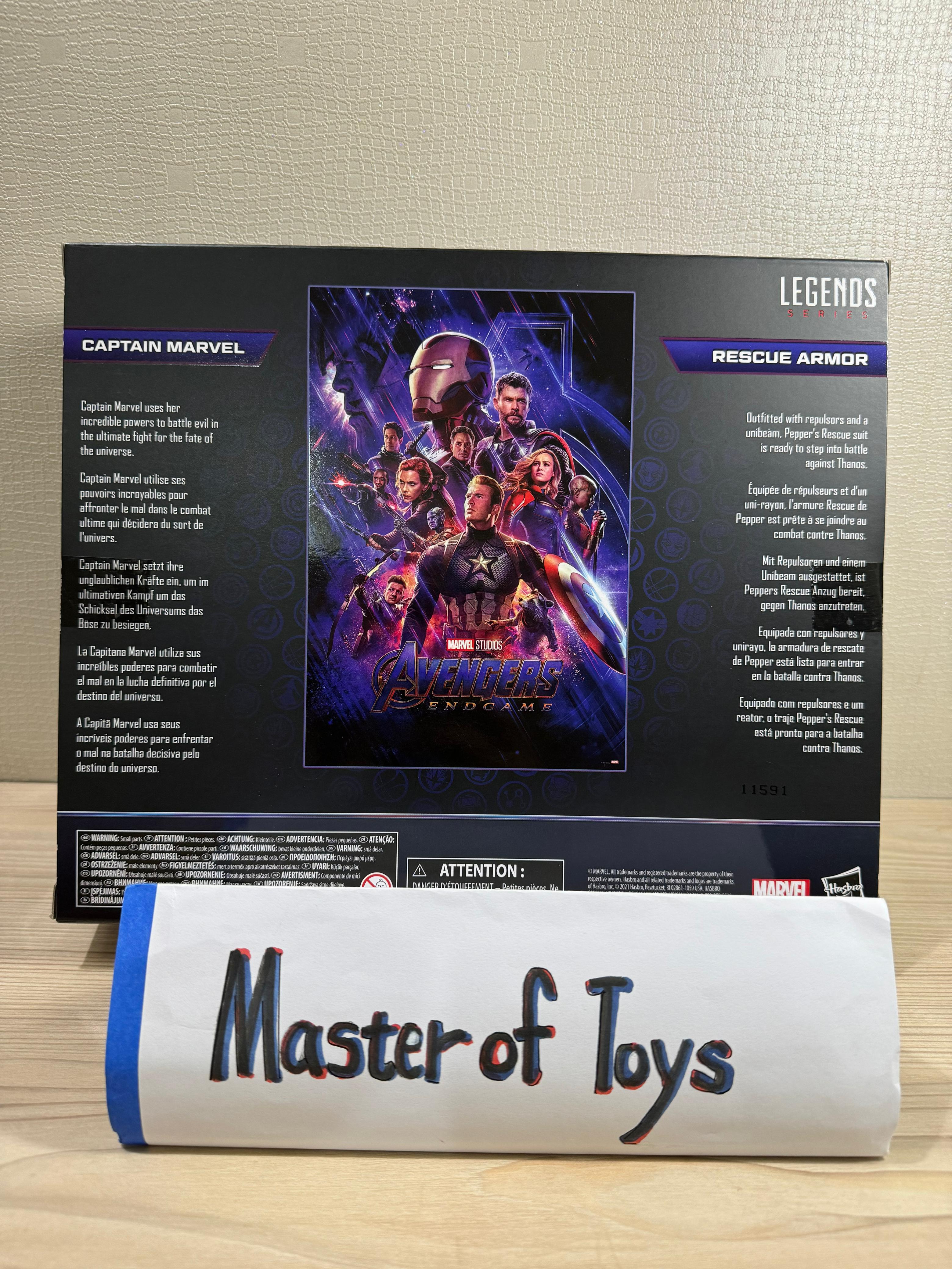 Hasbro Marvel Legends Series Marvel Studios Avenger End Game Captain Marvel & Rescue Armor - Ready Stock
