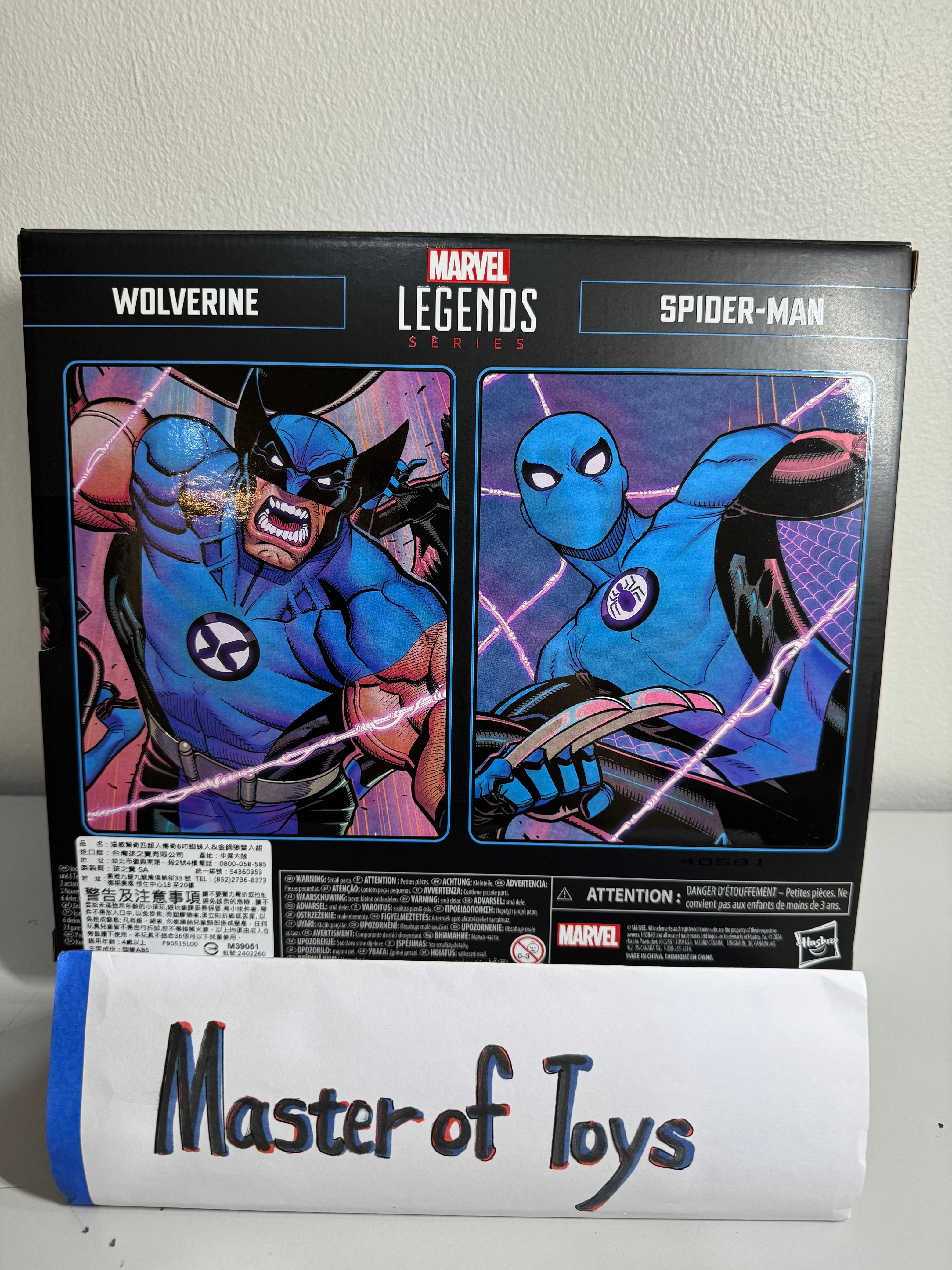 Hasbro Marvel Legends Series Marvel Celebrating 85 Years Wolverine / Spider-Man Fantastic Four 4 - Ready Stock