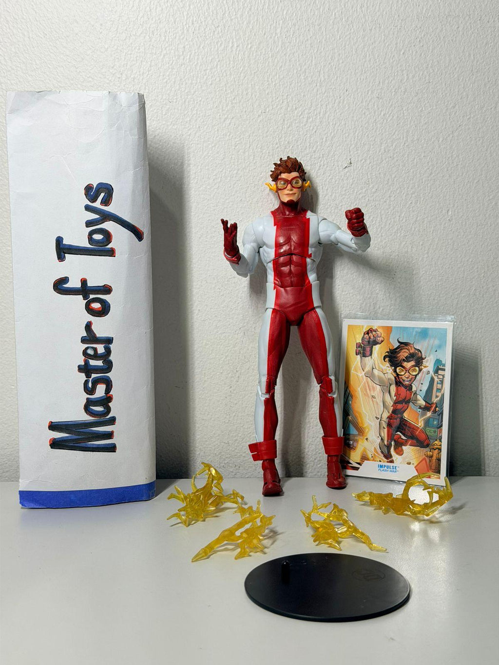 McFarlane DC Multiverse Impulse Flash War Gold Label Only No Box - Ready Stock