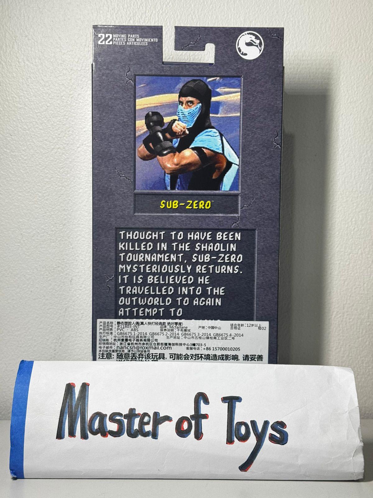McFarlane Mortal Kombat Klassic Sub Zero Game Verse - Ready Stock