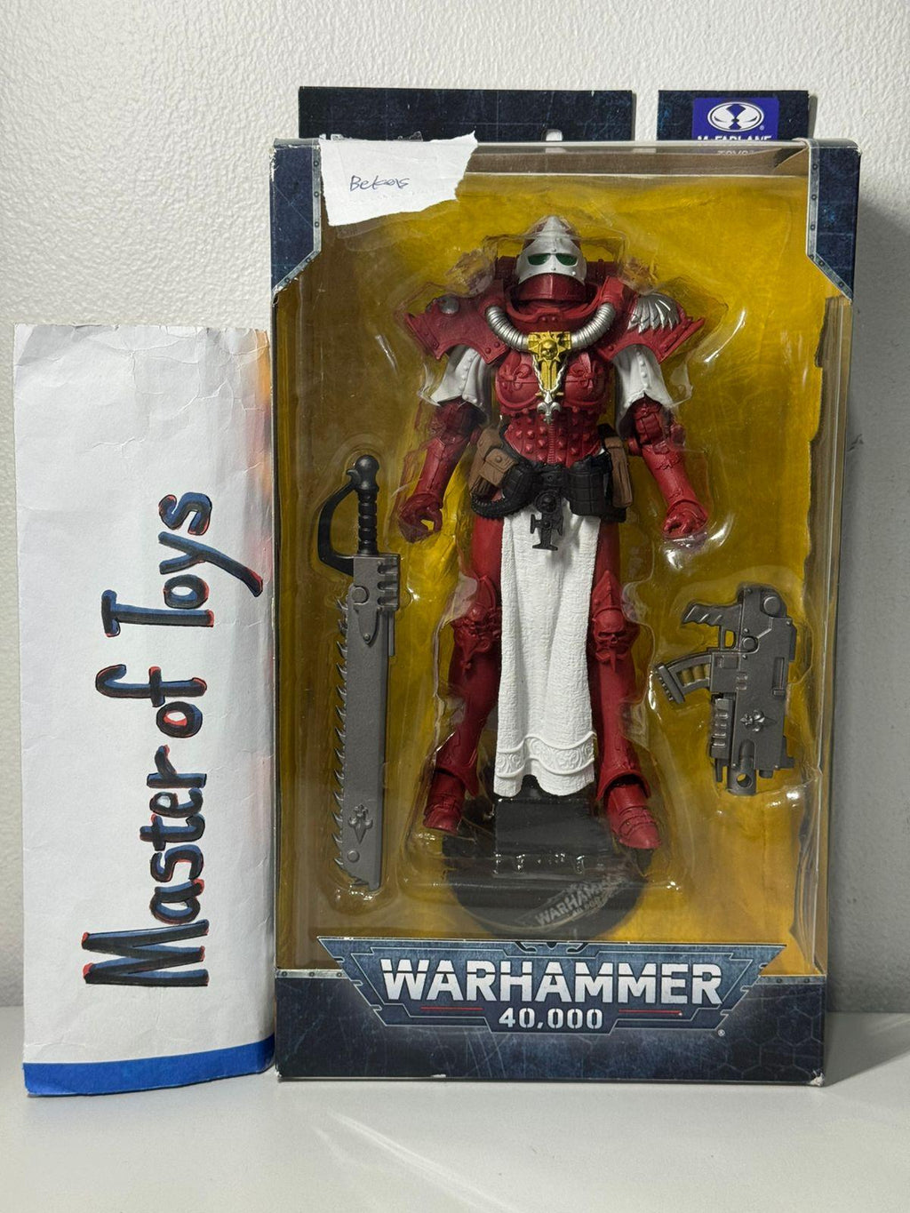 McFarlane Warhammer 40k Adepta Sororitas Battle Sister the Order of the Bloody Rose BIB - Ready Stock
