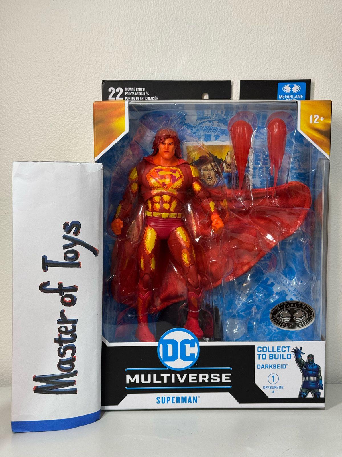 McFarlane DC Multiverse Superman (Justice League Task Force) NO CTB Platinum Edition - Ready Stock