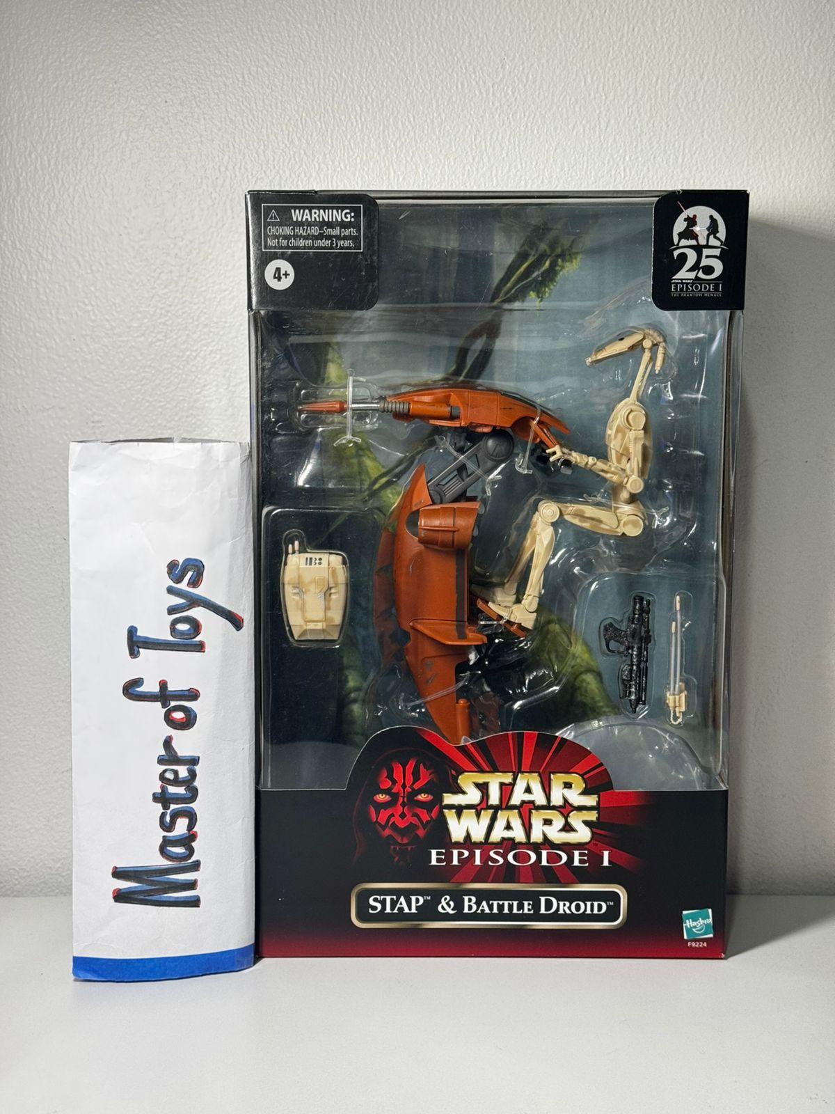 Hasbro Star Wars Episode 1 Stap & Battle Droid - Ready Stock