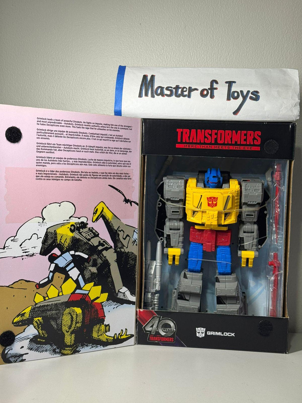 Hasbro Takara Tomy Transformers 40 Years And Now The Dinobots! Grimlock - Ready Stock