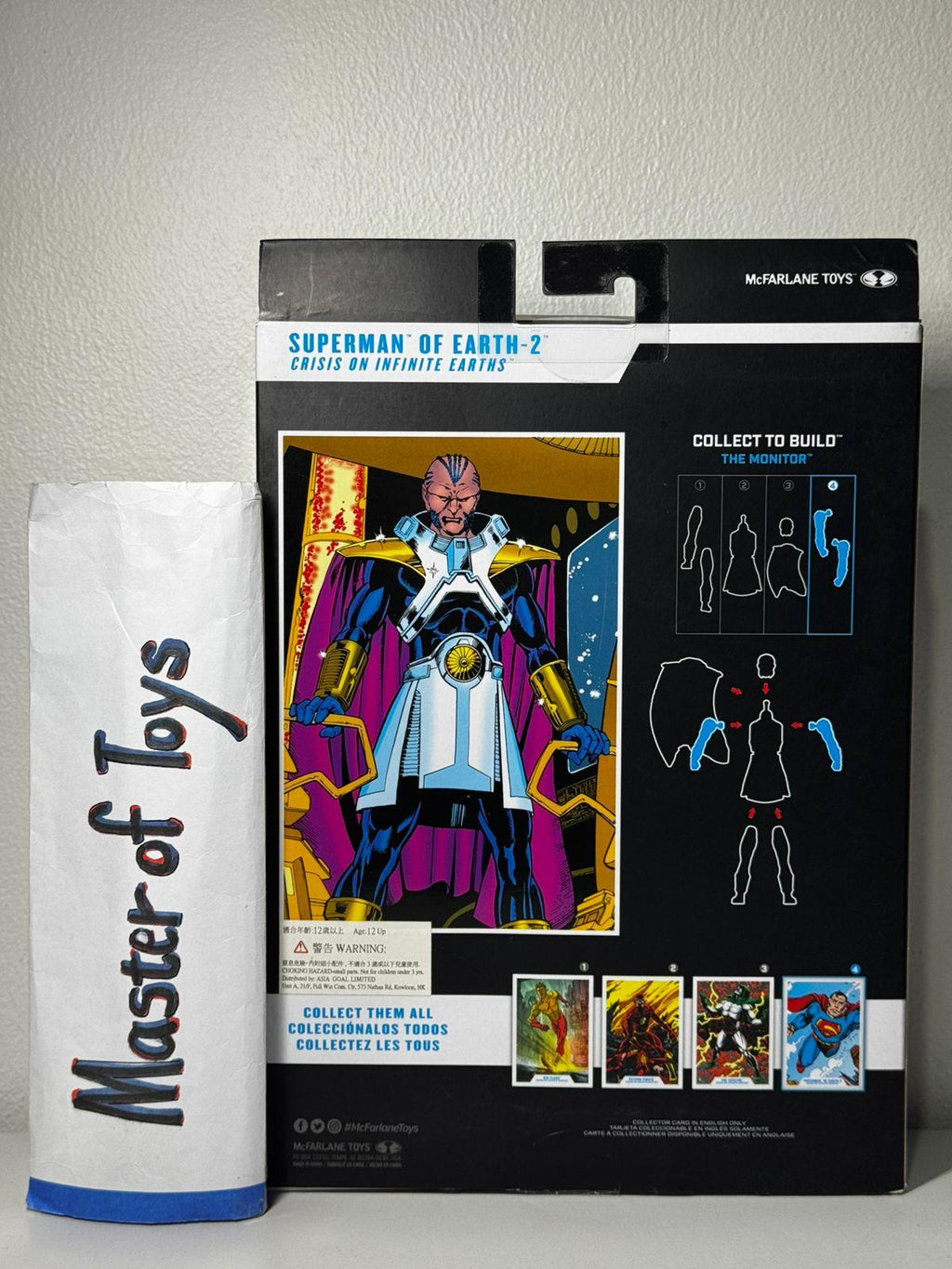 McFarlane DC Multiverse Superman of Earth 2 (Crisis on Infinite Earths) Gold Label Without CTB The Monitor - Ready Stock