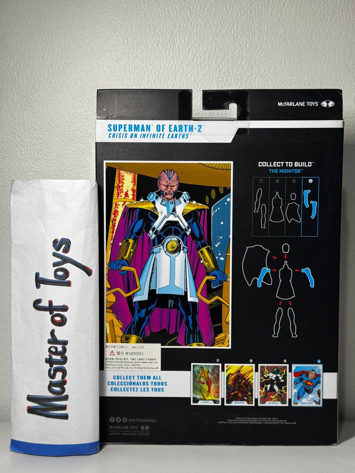 McFarlane DC Multiverse Superman of Earth 2 (Crisis on Infinite Earths) Gold Label Without CTB The Monitor - Ready Stock