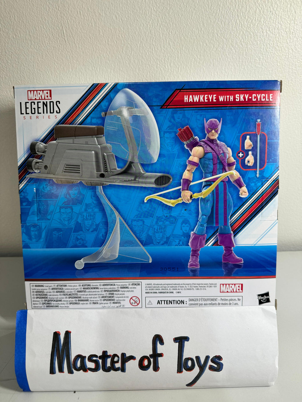 Hasbro Marvel Legends Series Marvel Avengers Beyond Earth's Mightiest Hawkeye With Sky-Cycle Sixty Years of Earth's Mightiest - Ready Stock