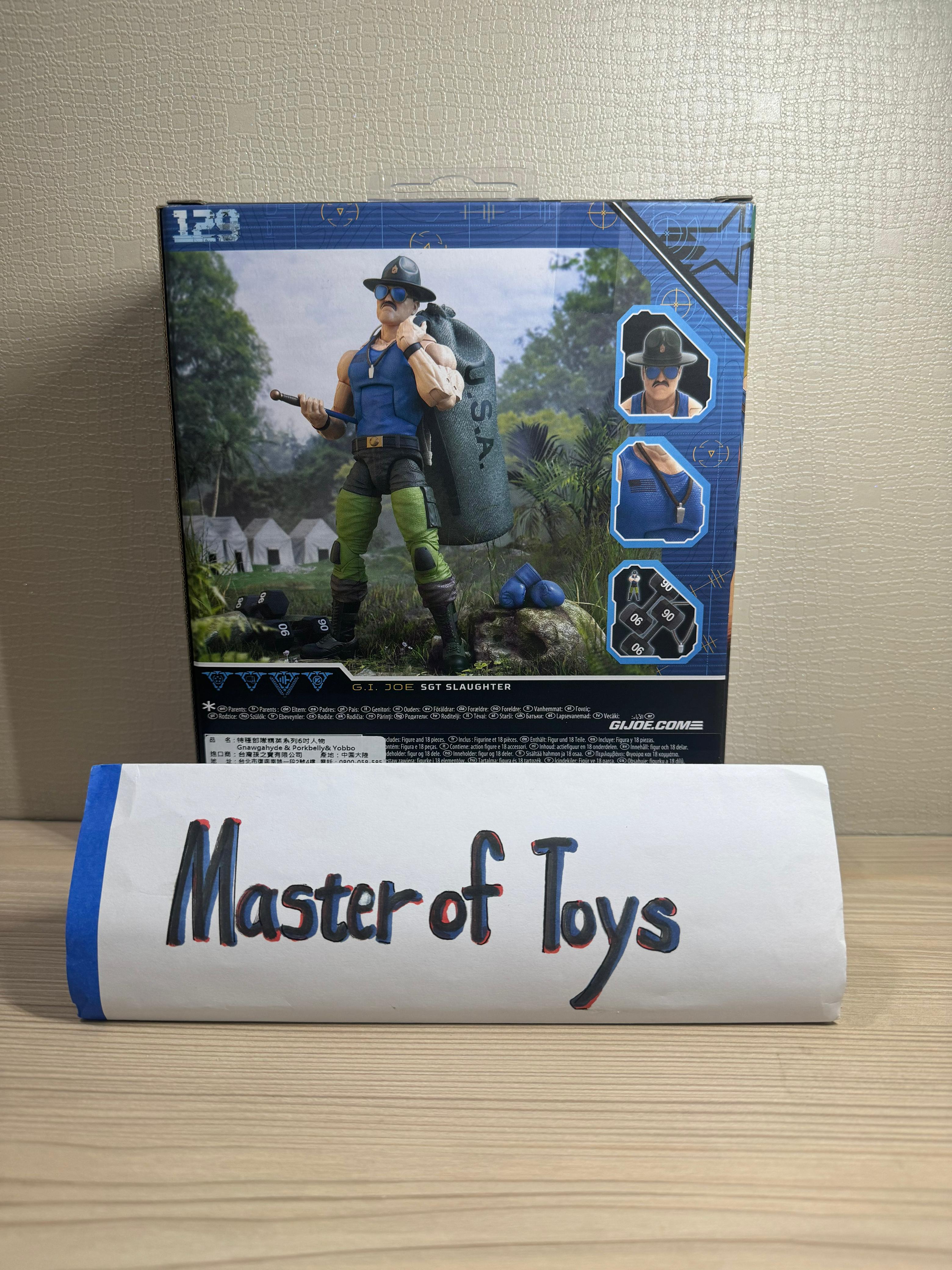 Hasbro G.I Joe SGT Slaugther The Mad Marauders Gijoe 129 Classified Series - Ready Stock