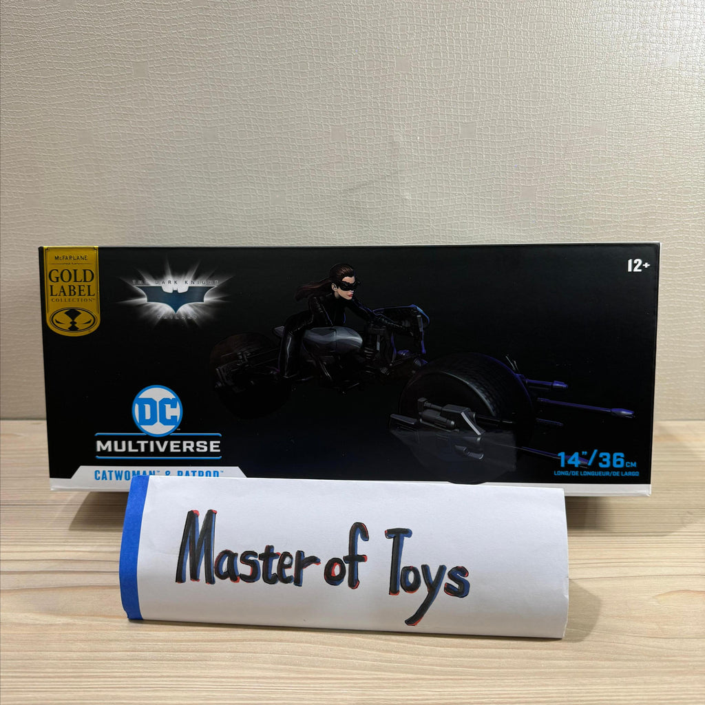 McFarlane DC Multiverse Cat Woman & Batpod The Dark Knight Rises Catwoman The Dark Knight Trilogy - Ready Stock