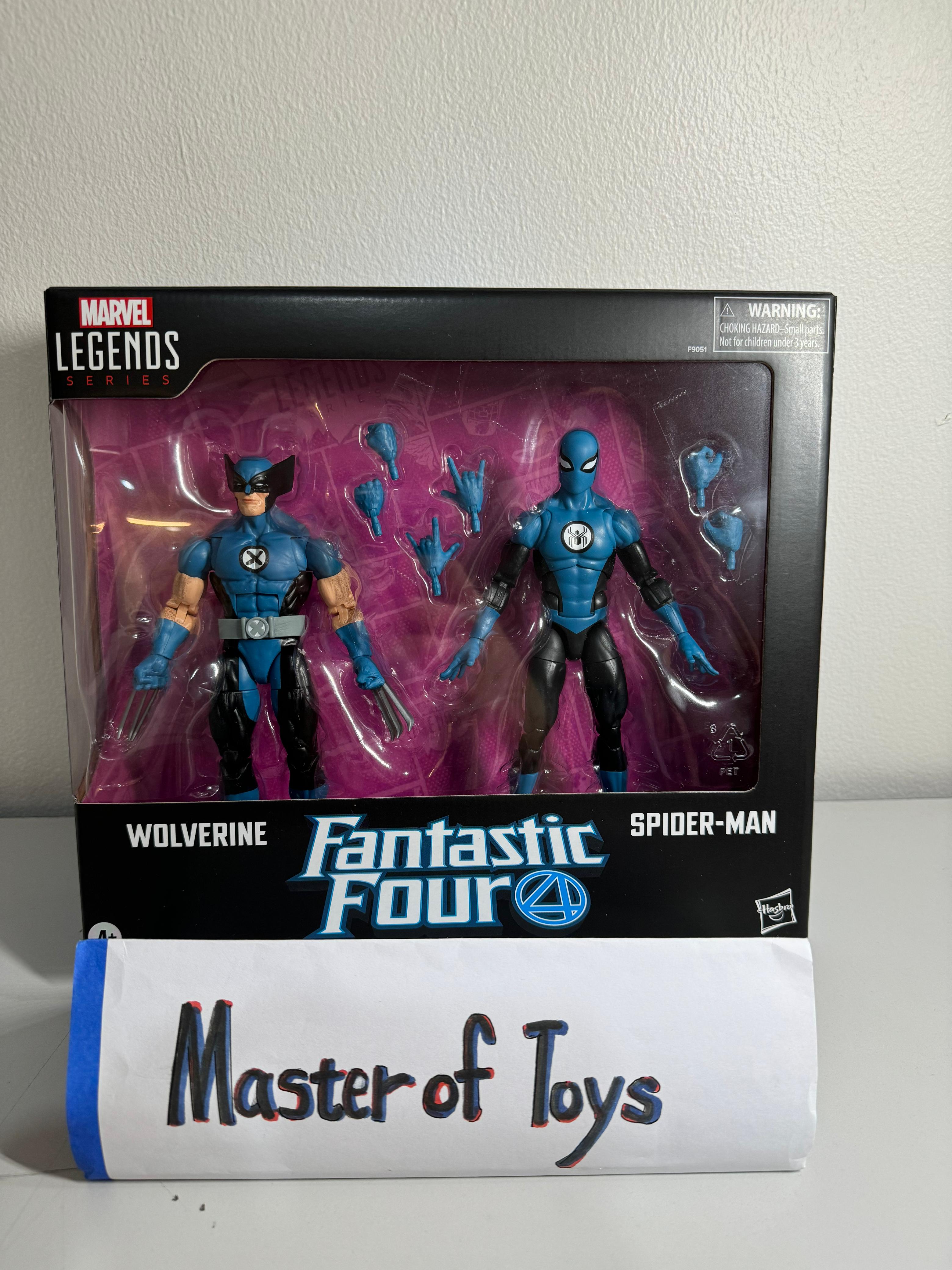 Hasbro Marvel Legends Series Marvel Celebrating 85 Years Wolverine / Spider-Man Fantastic Four 4 - Ready Stock