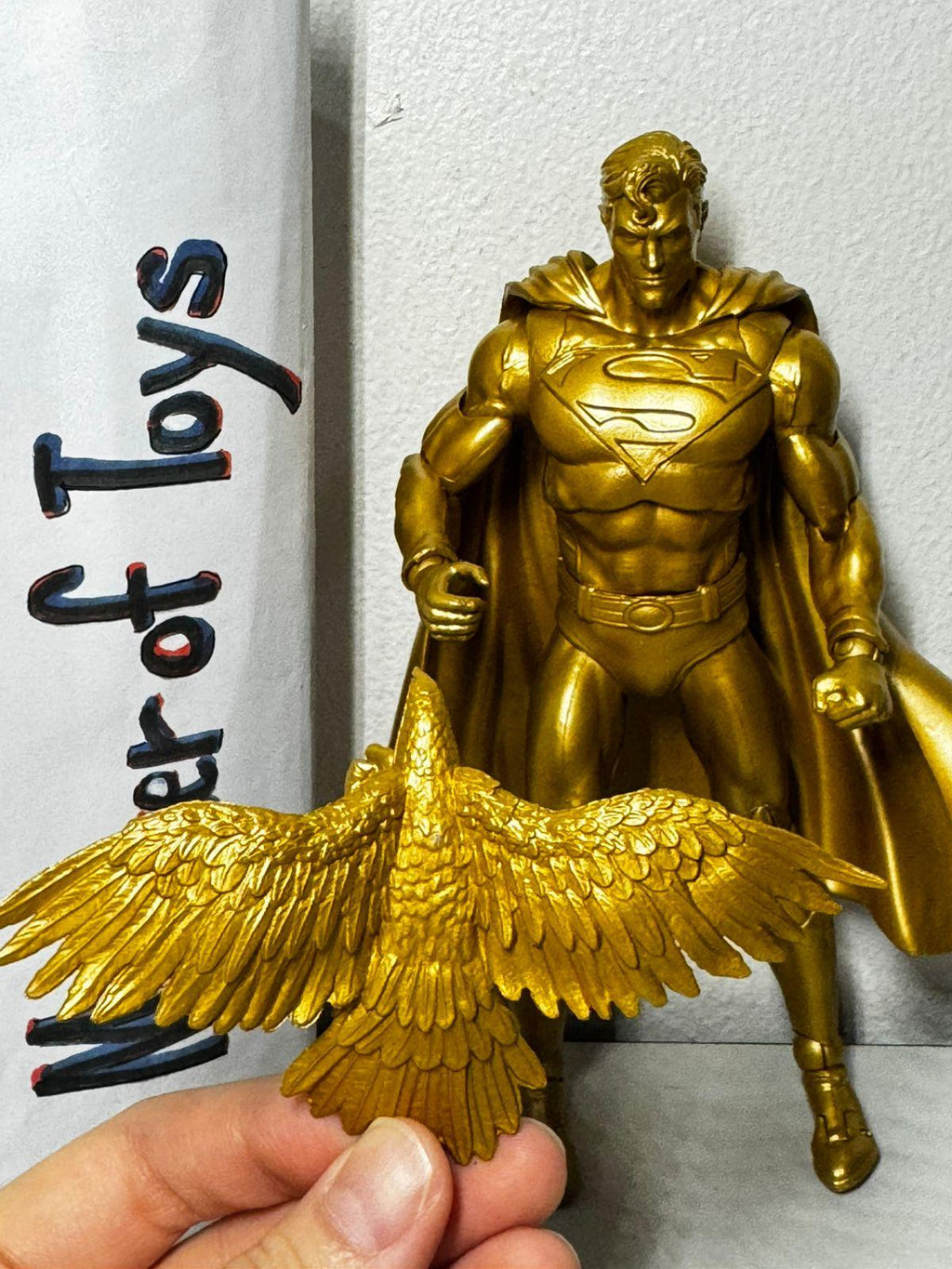 McFarlane DC Multiverse Gold Label Superman Centennial Park Tribute Statue Only No Box - Ready Stock