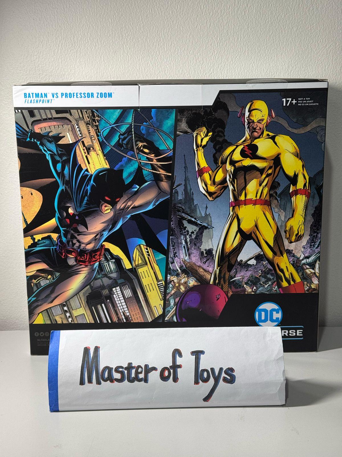 McFarlane DC Multiverse Batman vs Professor Zoom (Flashpoint) 2 Packs - Ready Stock
