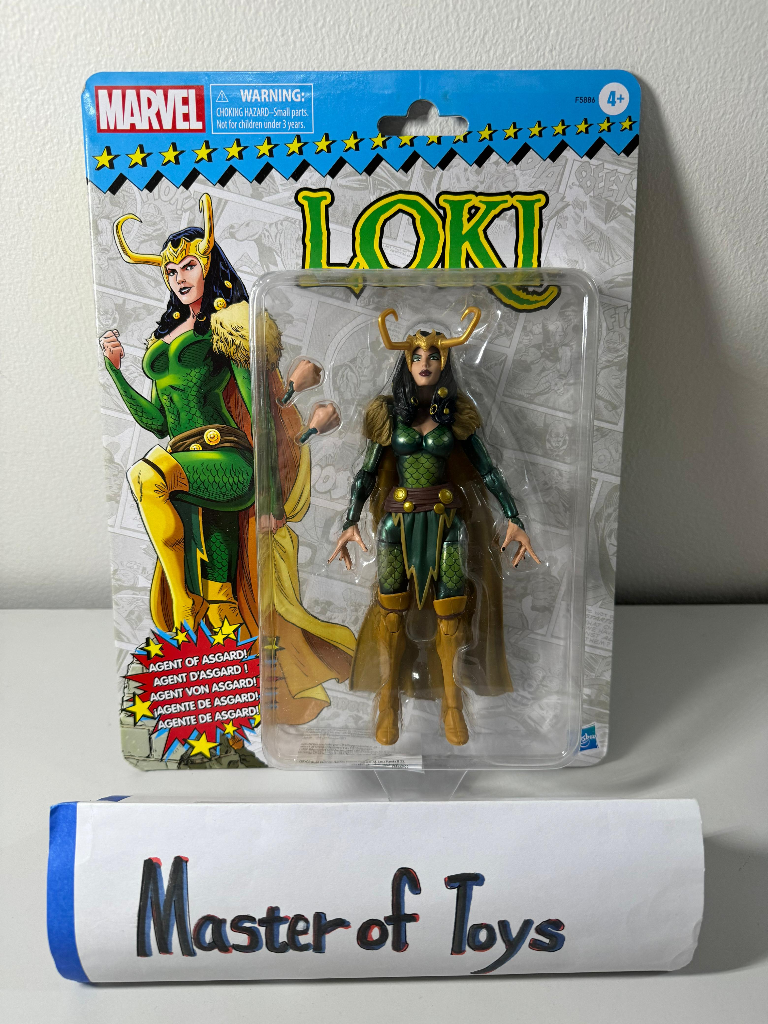 Hasbro Marvel Legends Retro Lady Loki Vintage Card Series - Ready Stock