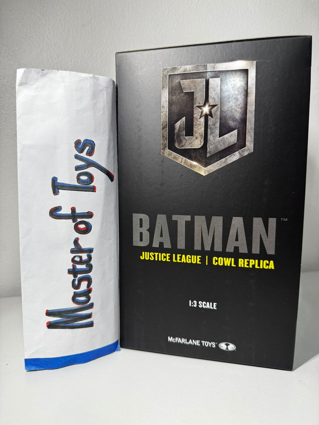 McFarlane DC Direct Batman Justice League 2017 | Cowl Replica Scale 1:3 - Ready Stock