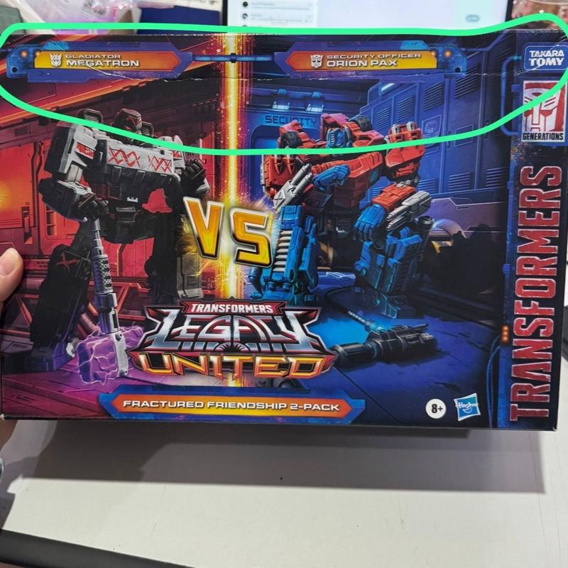 Hasbro Takara Tomy Transformers Legacy United Fractured Friendship 2 Packs Gladiator Megatron vs Security Officer Orion Pax  - Ready Stock
