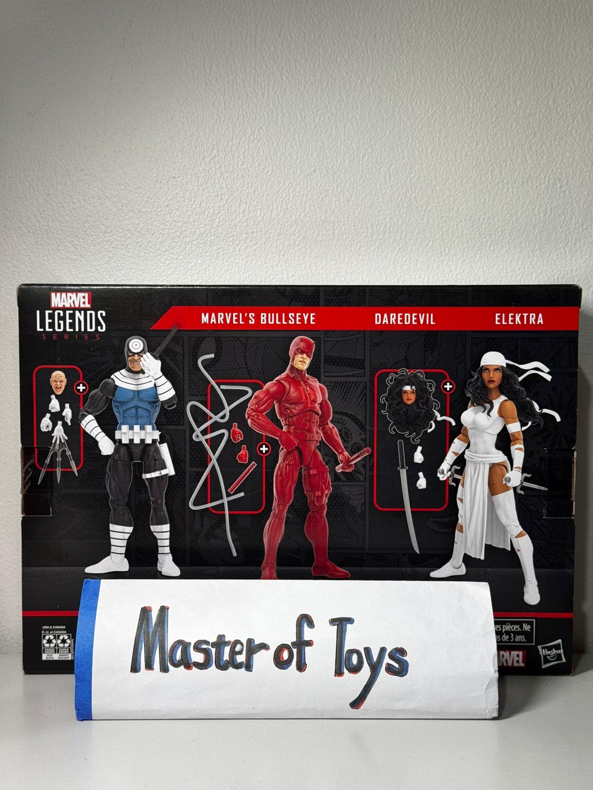 Hasbro Marvel Legends Daredevil The Man Without Fear Bullseye | Daredevil | Elektra 3 Packs BIB - Ready Stock
