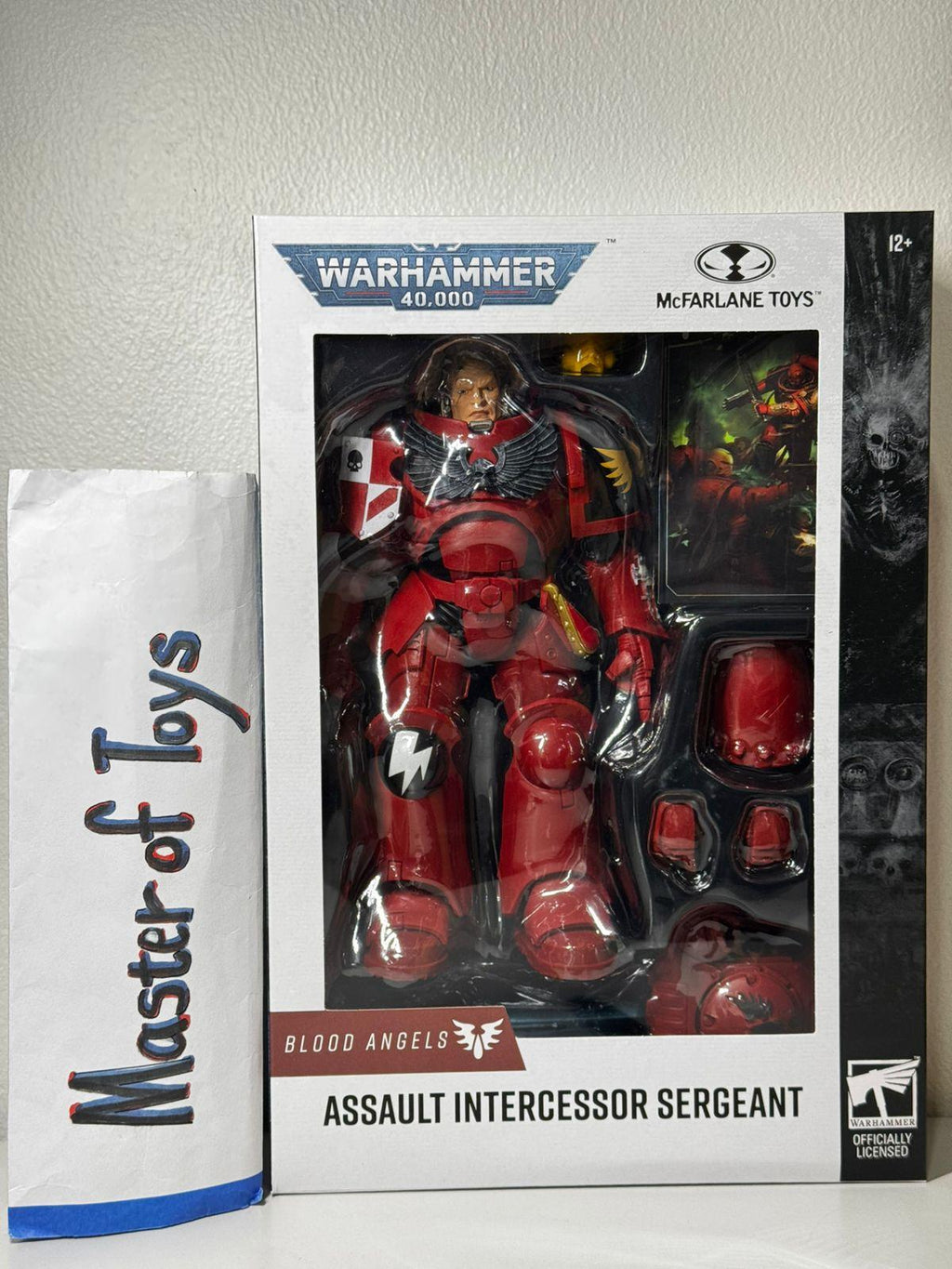 McFarlane Warhammer 40k Blood Angels Assault Intercessor Sergeant - Ready Stock