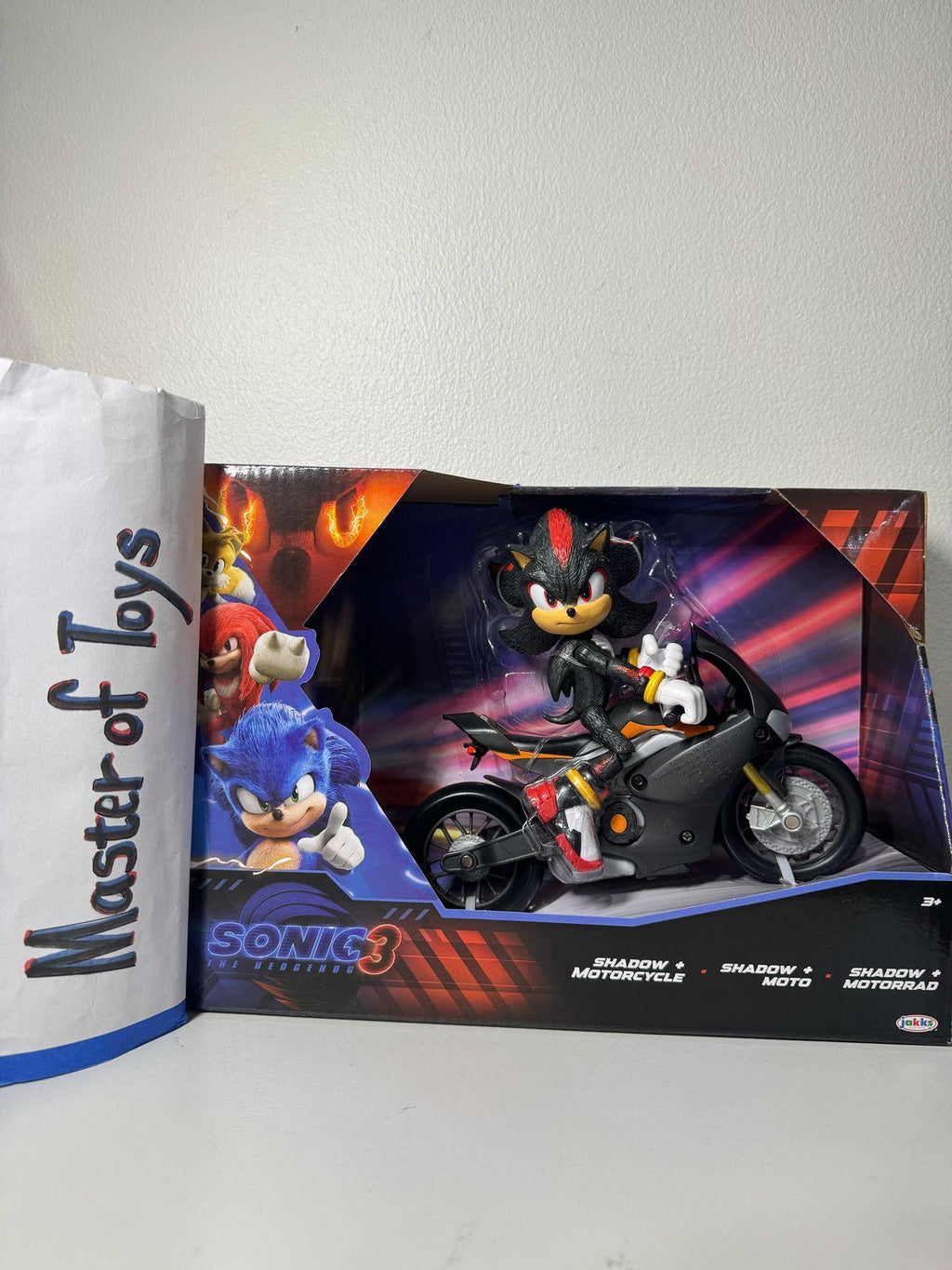 Jakks Pacific Sonic 3 The Hedgehog Shadow + Motorcycle - Ready Stock