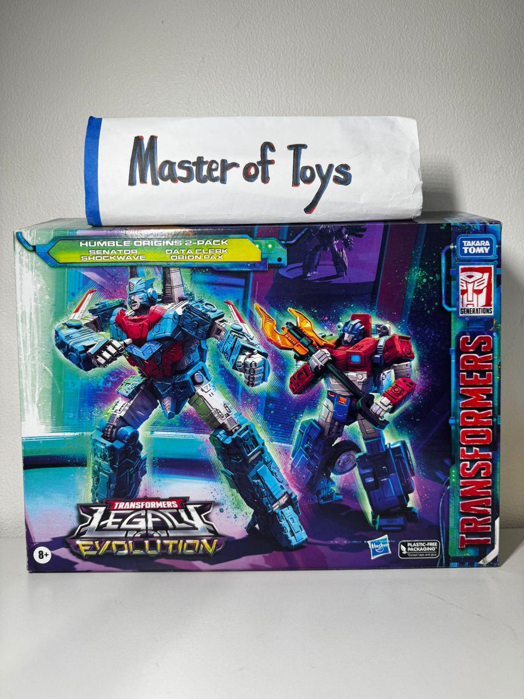Hasbro Transformers Legacy Evolution Humble Origins 2-Packs Senator Shockwave | Data Clerk Orion Pax - Ready Stock