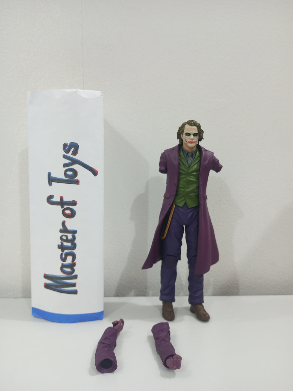 McFarlane DC Multiverse Batman The Joker The Dark Knight Trilogy NO BOX Tangan Patah - Ready Stock