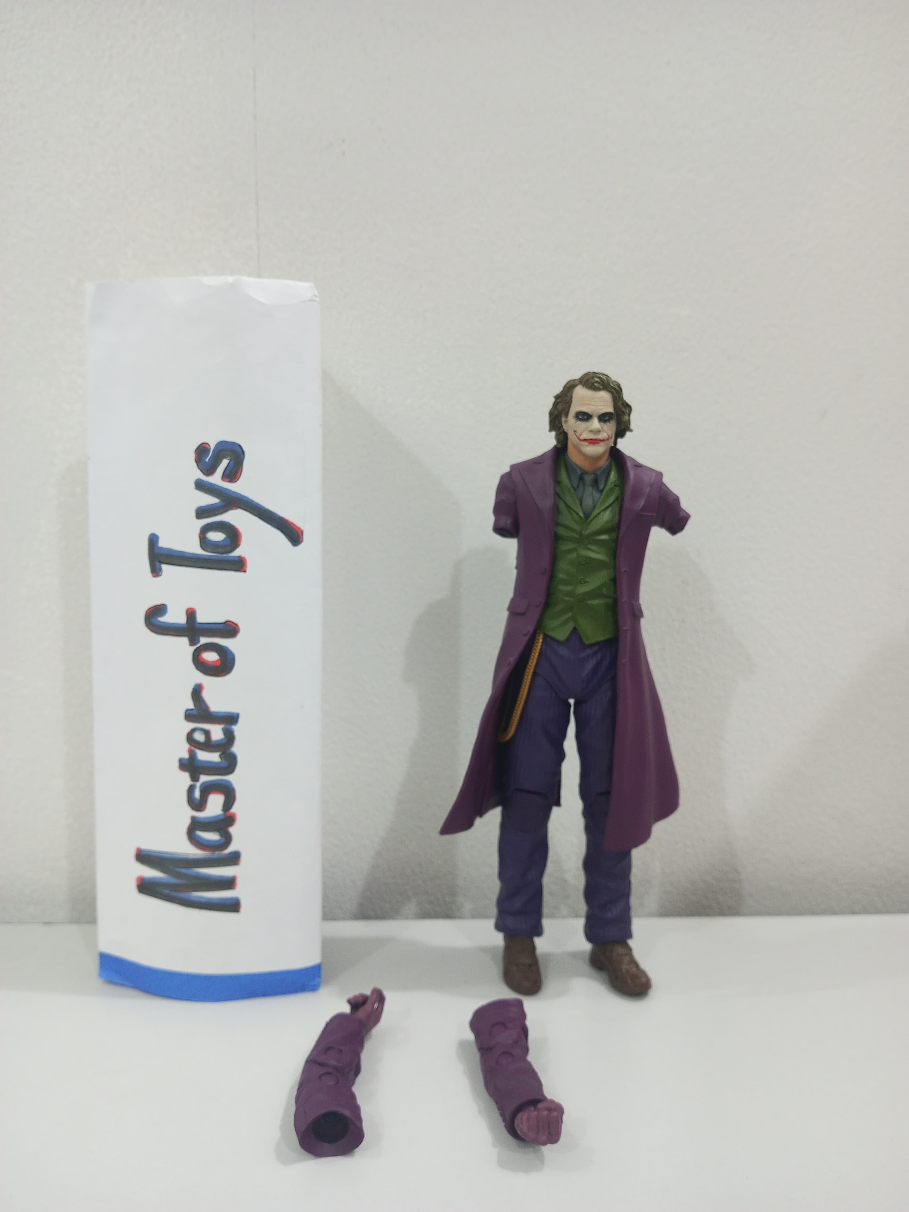 McFarlane DC Multiverse Batman The Joker The Dark Knight Trilogy NO BOX Tangan Patah - Ready Stock