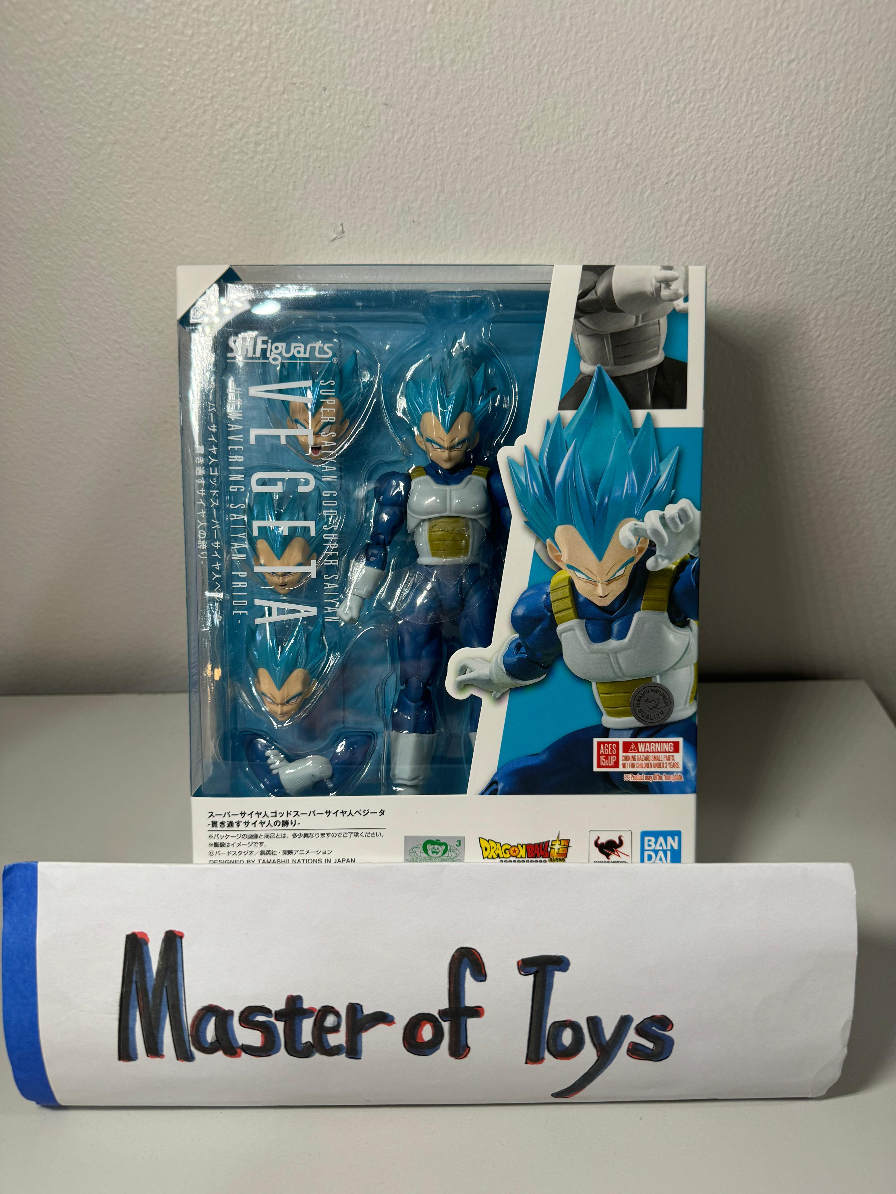 Bandai SHF Vegeta Super Saiyan God Super Saiyan (Unwavering Saiyan Pride) - Ready Stock