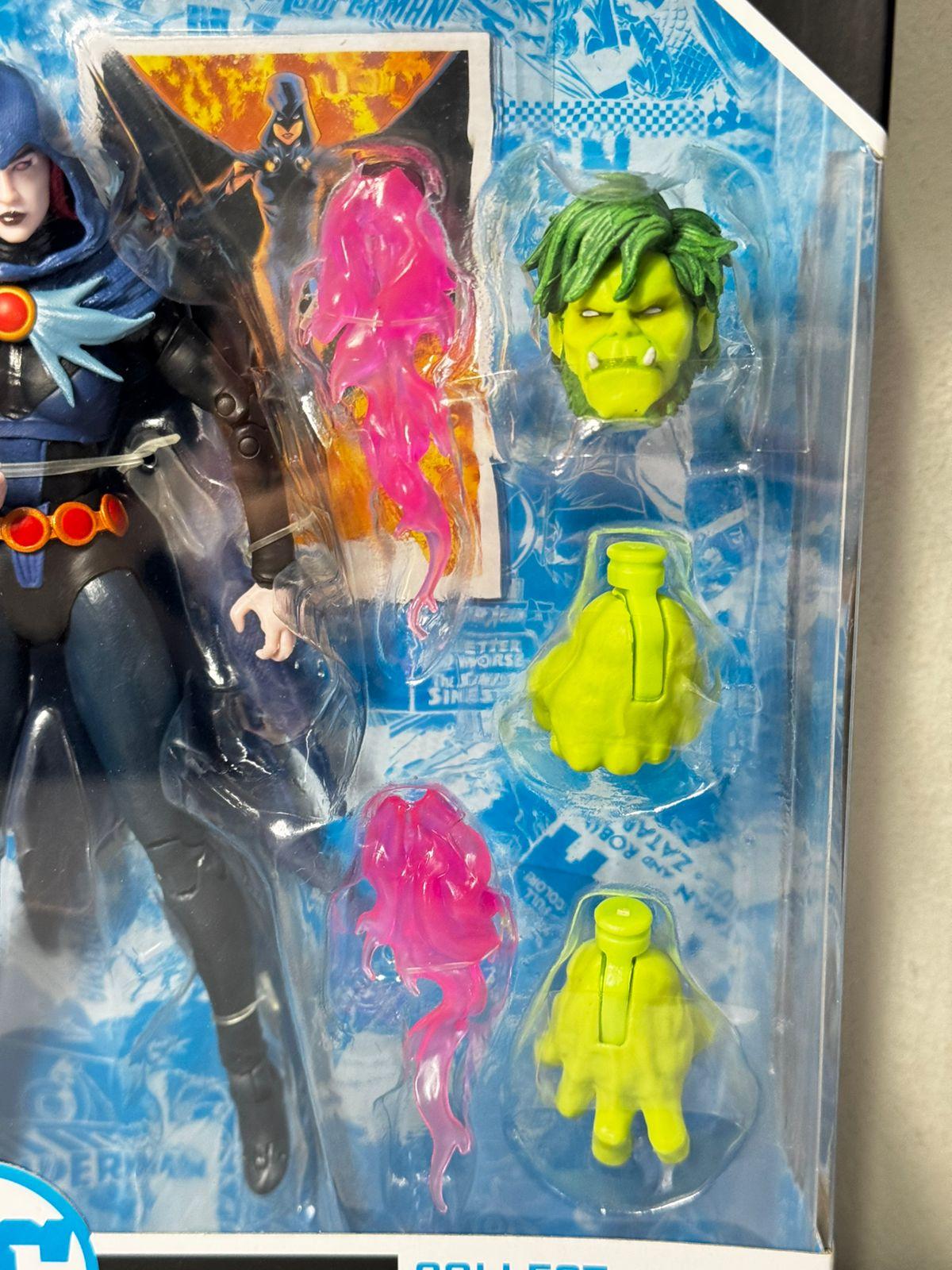 McFarlane DC Multiverse Raven (Titans) With CTB Beast Boy - Ready Stock